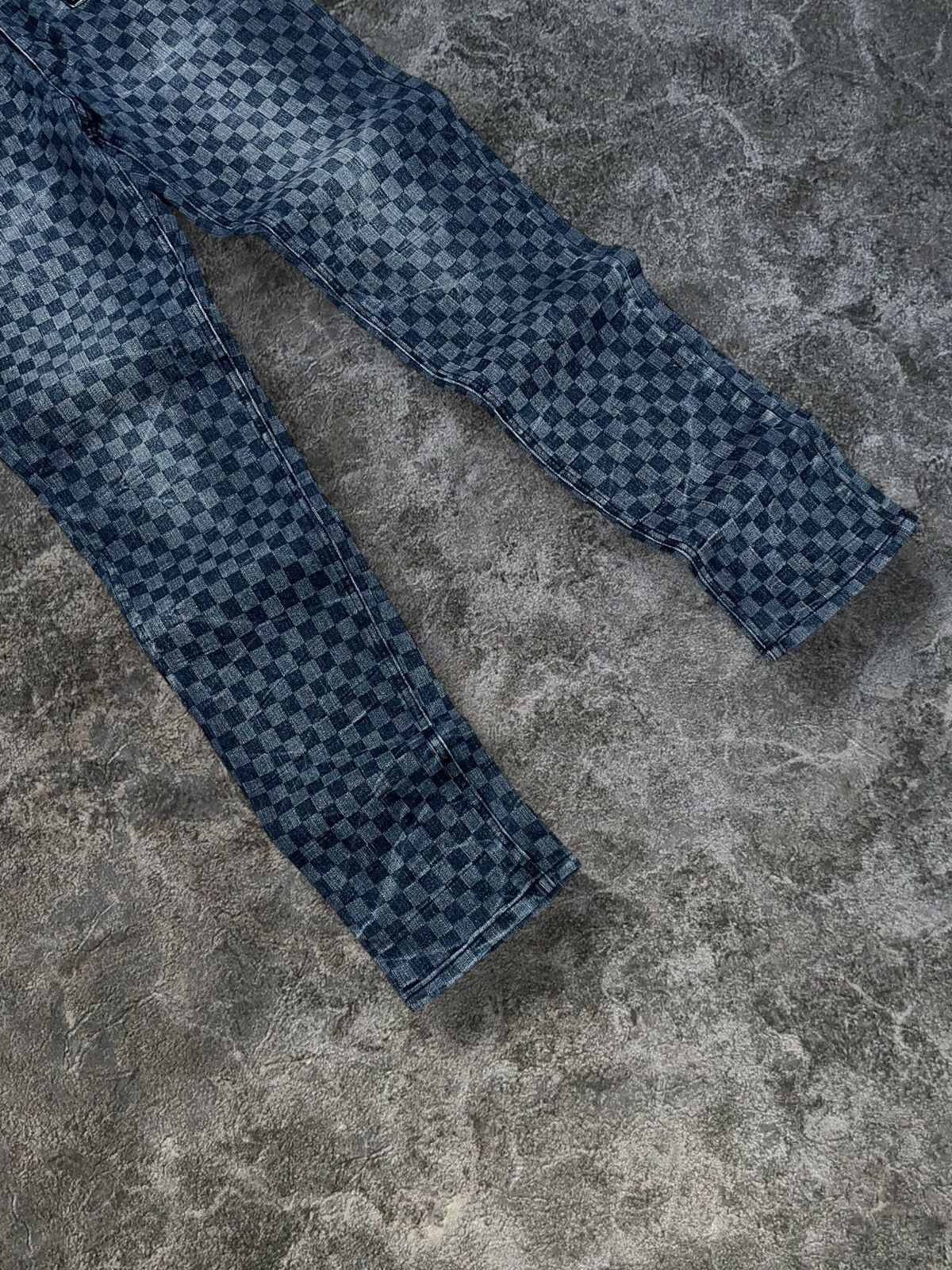 Japanese Brand Vintage Japan Designer Growth by Grail Square Checkered Punk Size US 29 - 2 Thumbnail