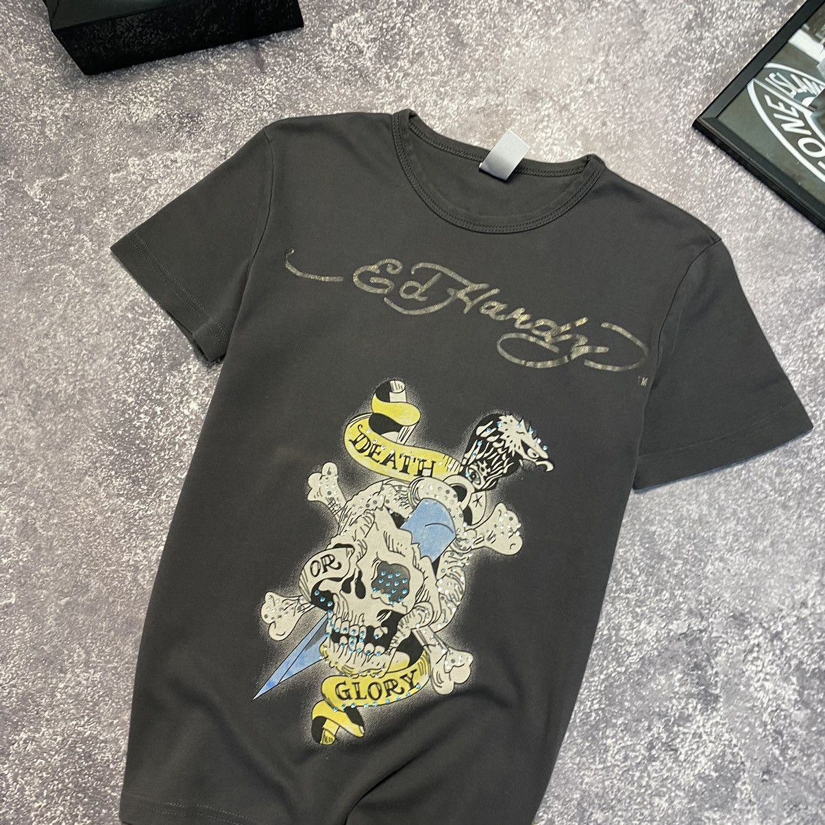 Ed Hardy Designer Ed Hardy by Christian Audigier Big Graphic logo tee Size M / US 6-8 / IT 42-44 - 5 Thumbnail