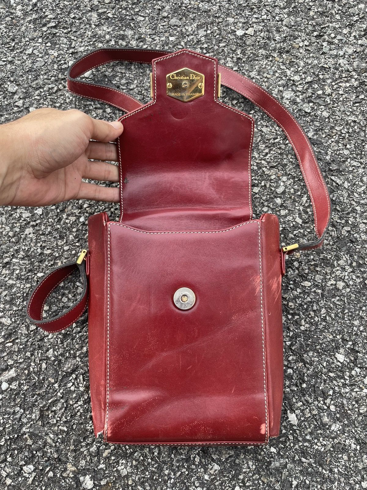 Dior Vintage Christian Dior Sling Bag Leather Size ONE SIZE - 6 Thumbnail