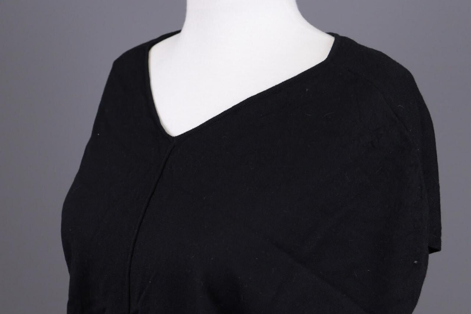 Wolford Wolford Black Short Sleeve V-Neck Knit Top Shirt Size L Size L / US 10 / IT 46 - 7 Thumbnail