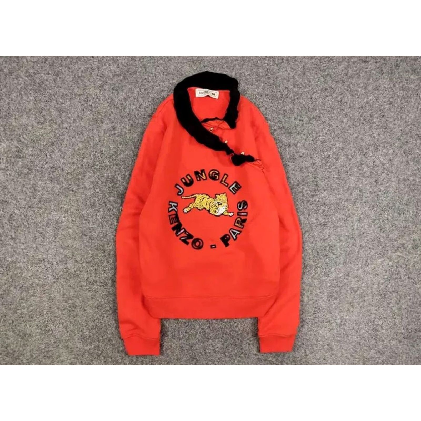 Kenzo KENZO x H&M Sweatshirt Women's Orange Logo Jungle Paris Big Logo Crew Neck Long Sleeve M Vintage No Size M / US 6-8 / IT 42-44 - 2 Thumbnail