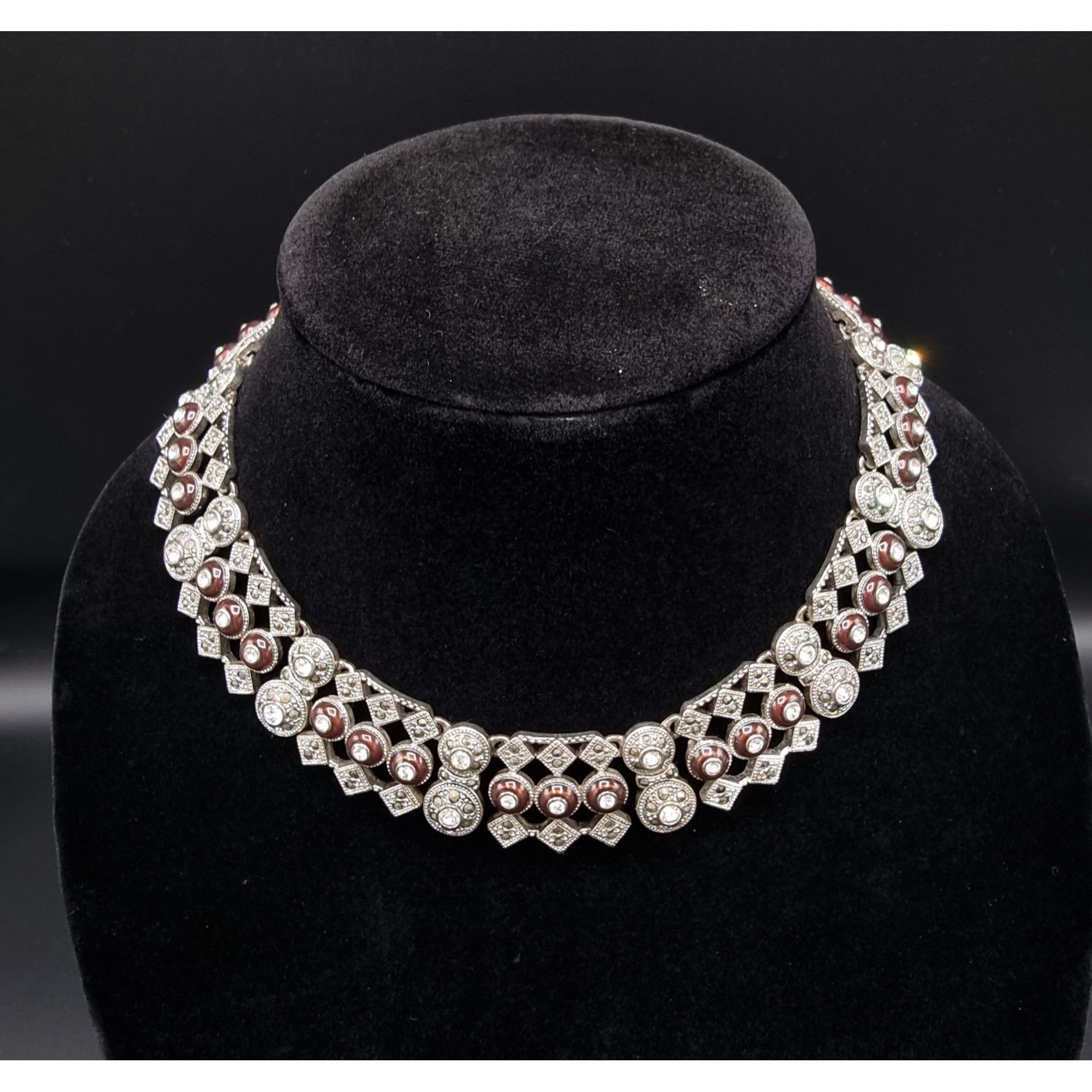 Monet Vintage MONET Signed 1980s-1990s Statement Necklace Size ONE SIZE - 3 Thumbnail