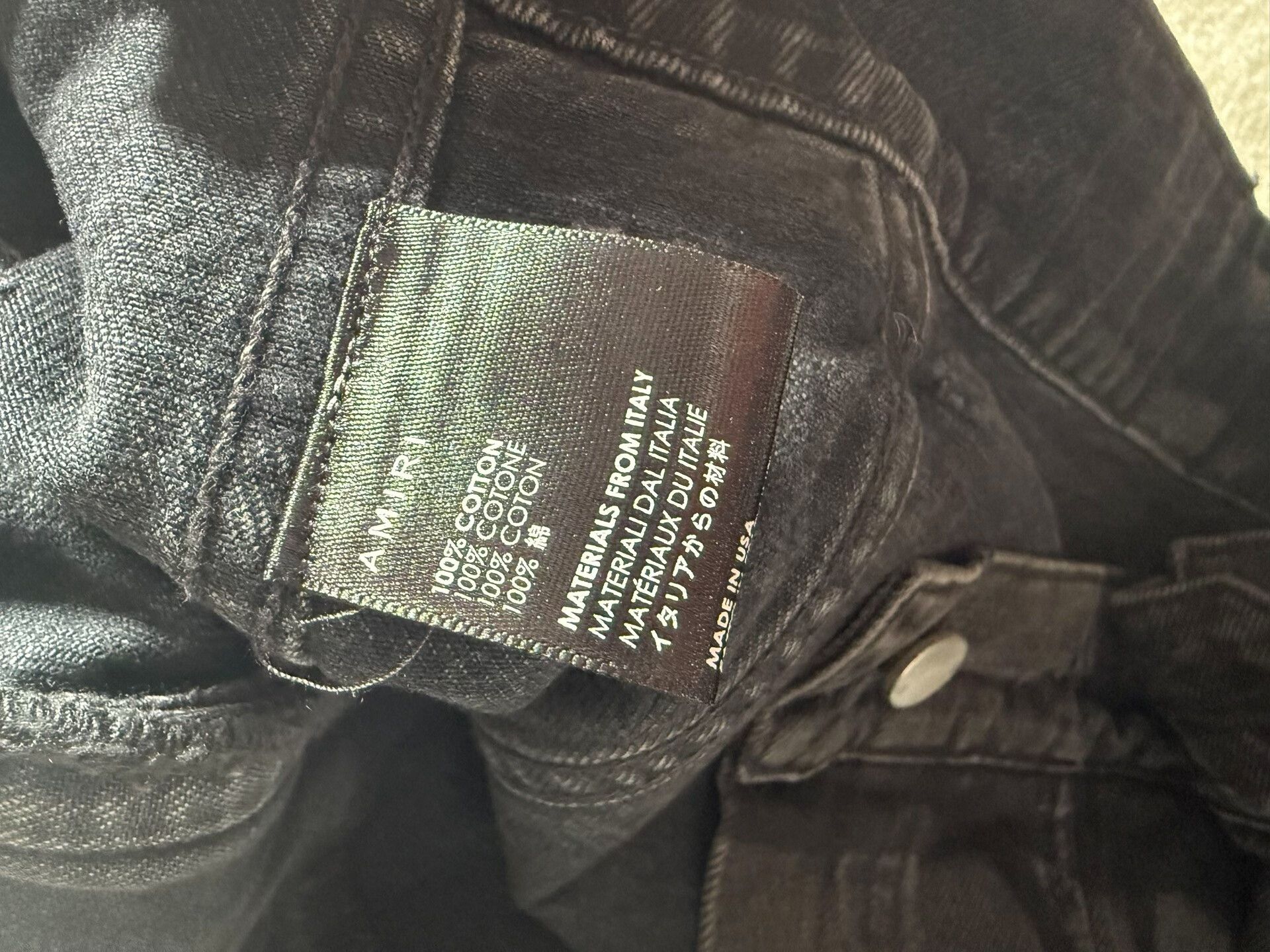 Amiri Amiri Denim Jacket with Unique Design Size US S / EU 44-46 / 1 - 6 Thumbnail
