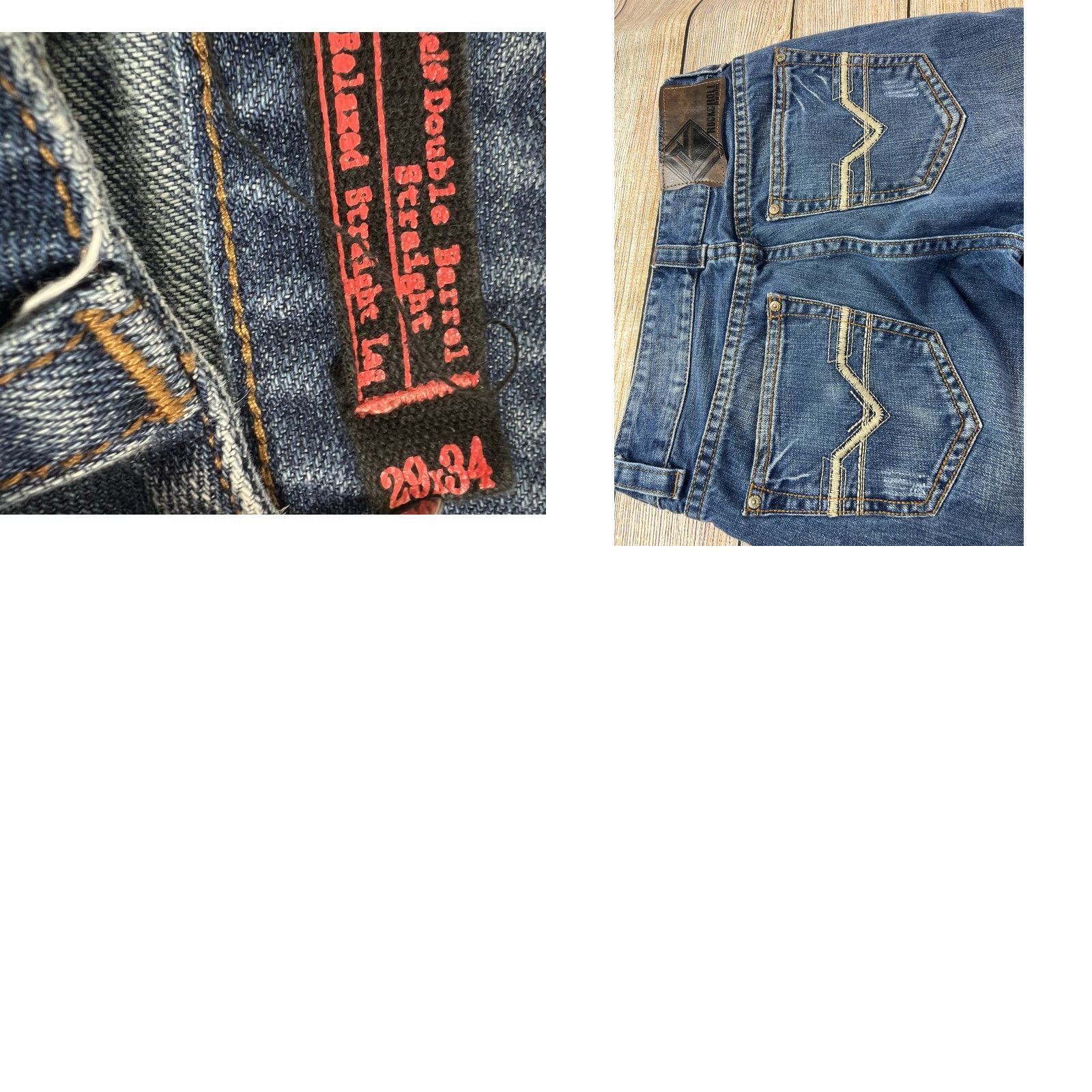 Doublet Rock & Roll Cowboy Jeans, Denim, Blue, Straight, Relaxed, 29x34, Double Barrel, Men Size US 29 - 8 Thumbnail