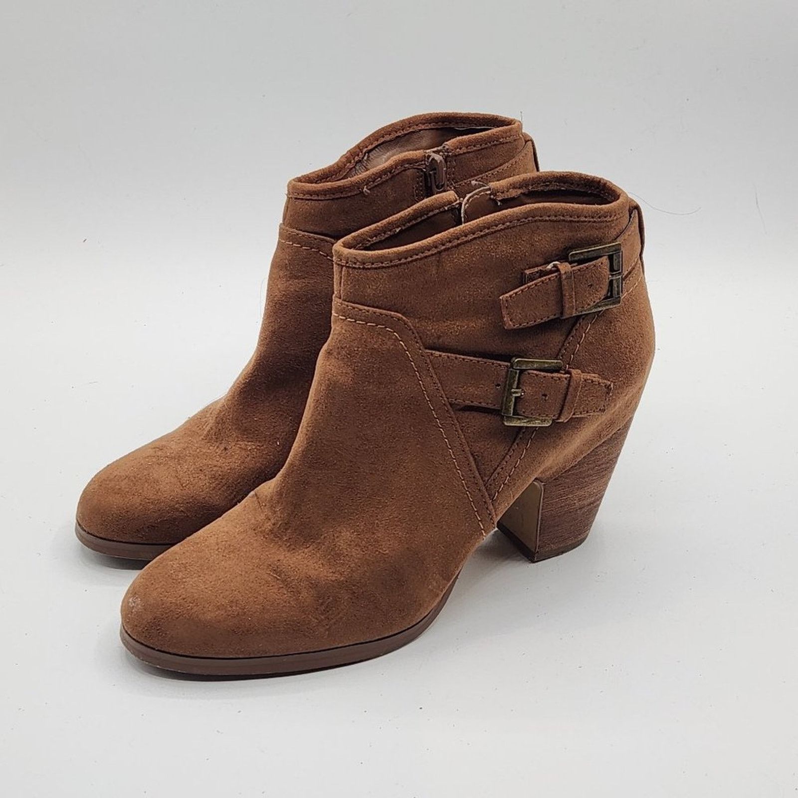 Other Karissa Bootie by Crown Vintage - Double Buckle, Zip Side Size US 9 / IT 39 - 1 Thumbnail