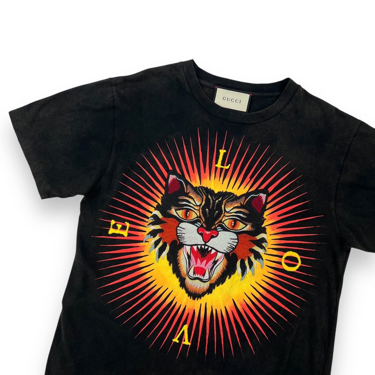 Gucci black cat tee online