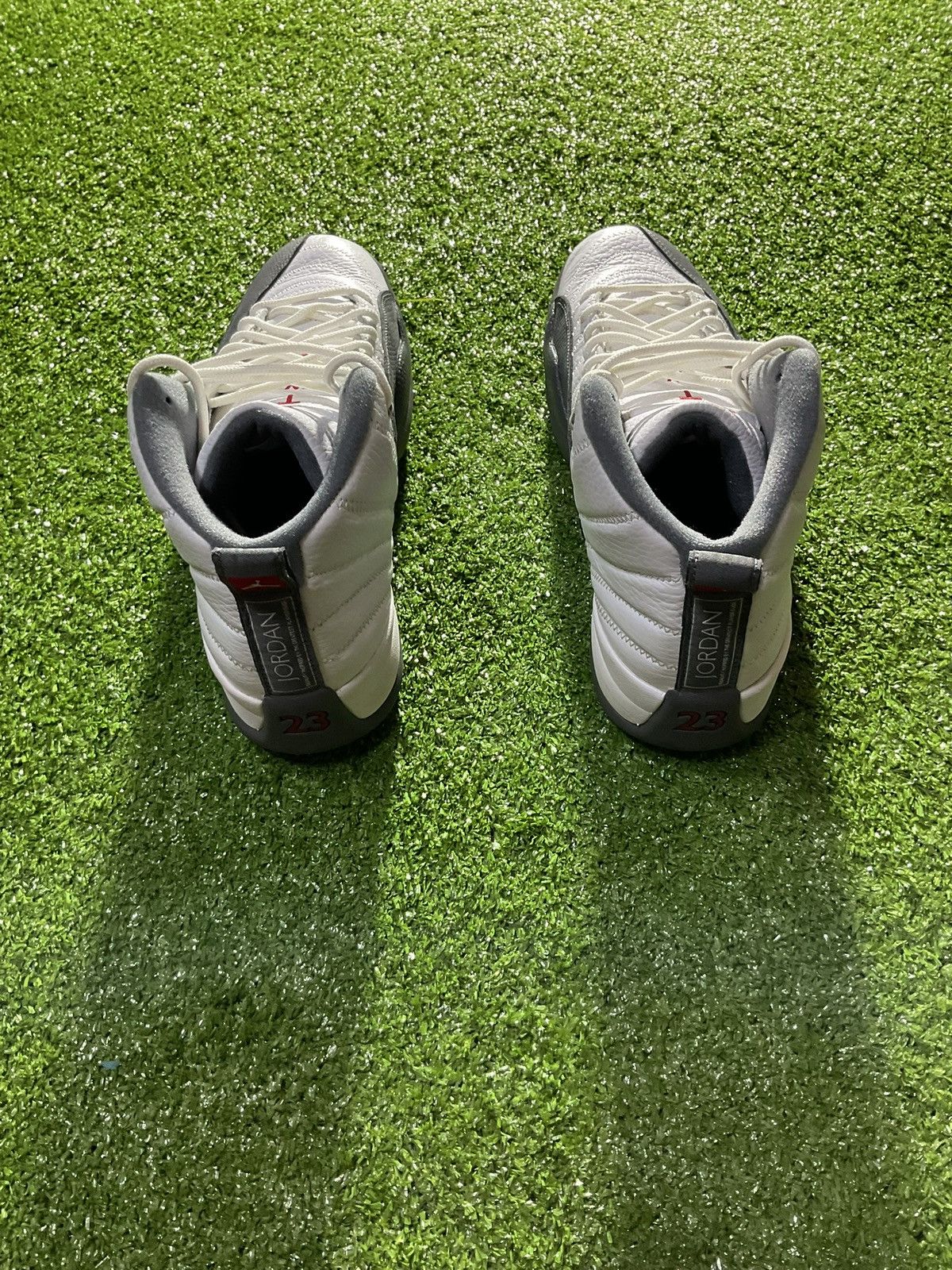 Jordan Brand Jordan 12 Retro 2019 White Dark Grey Size US 10 / EU 43 - 4 Thumbnail