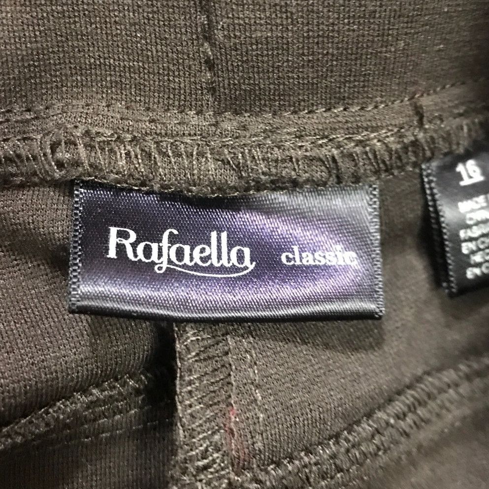 Other Rafaella Classic Brown Pleated Elastic Waist Pants 16 Size 38" / US 16 / IT 52 - 3 Thumbnail