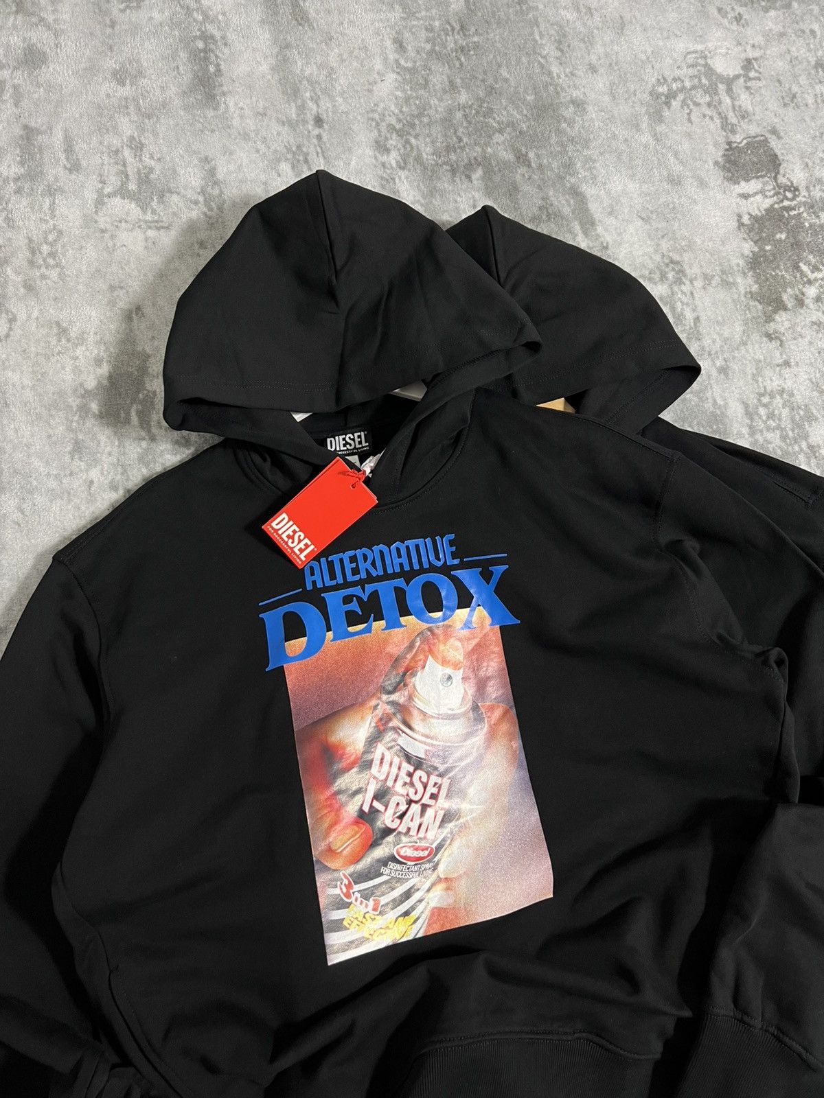 Diesel 🔥 NWT Diesel “Alternative Detox” Graphic Hoodie Black Size M Size US M / EU 48-50 / 2 - 4 Thumbnail
