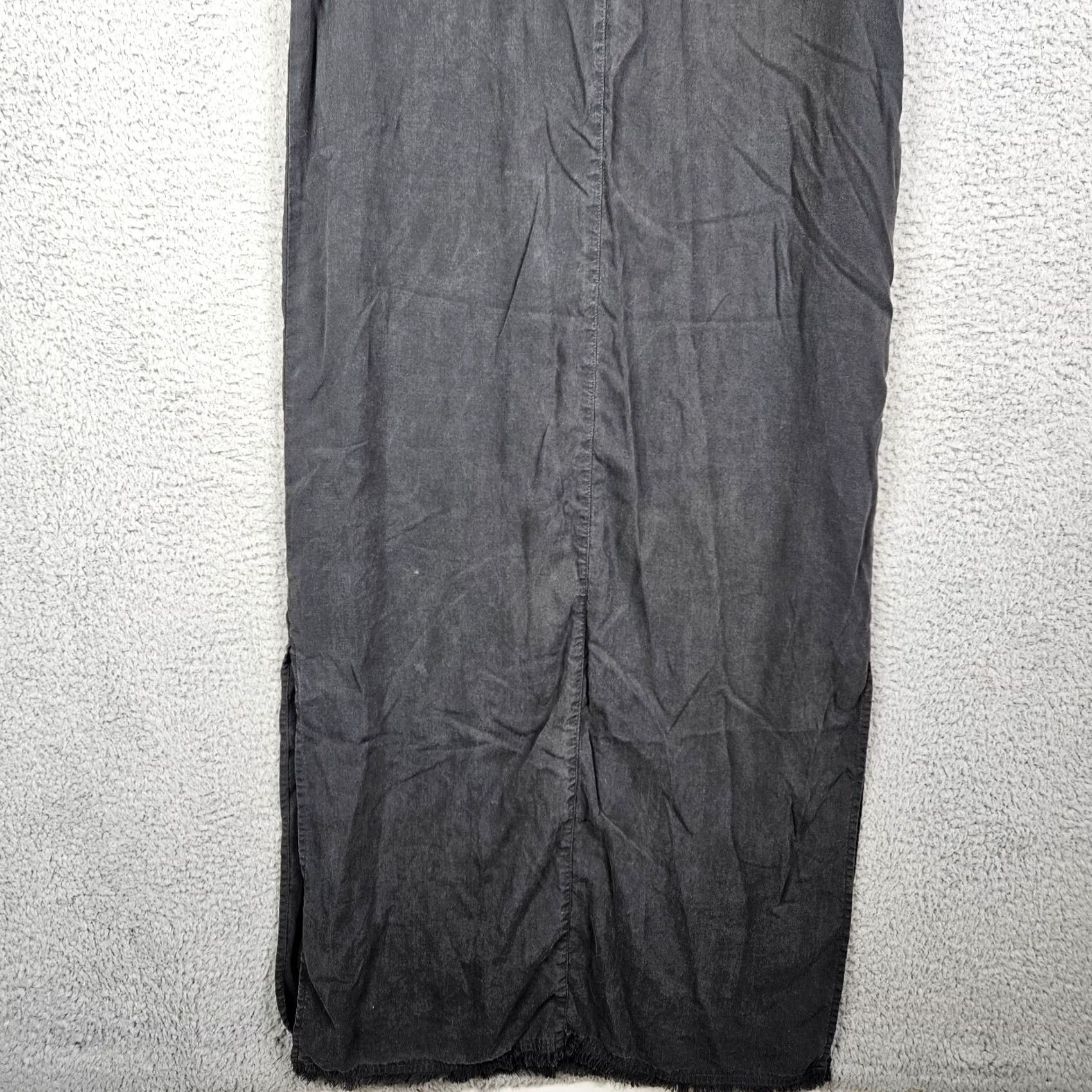 Vintage SIDE STITCH Dress Women's Dark Gray Tencera Button Front A-Line Knee Length S Gray Size S / US 4 / IT 40 - 7 Thumbnail