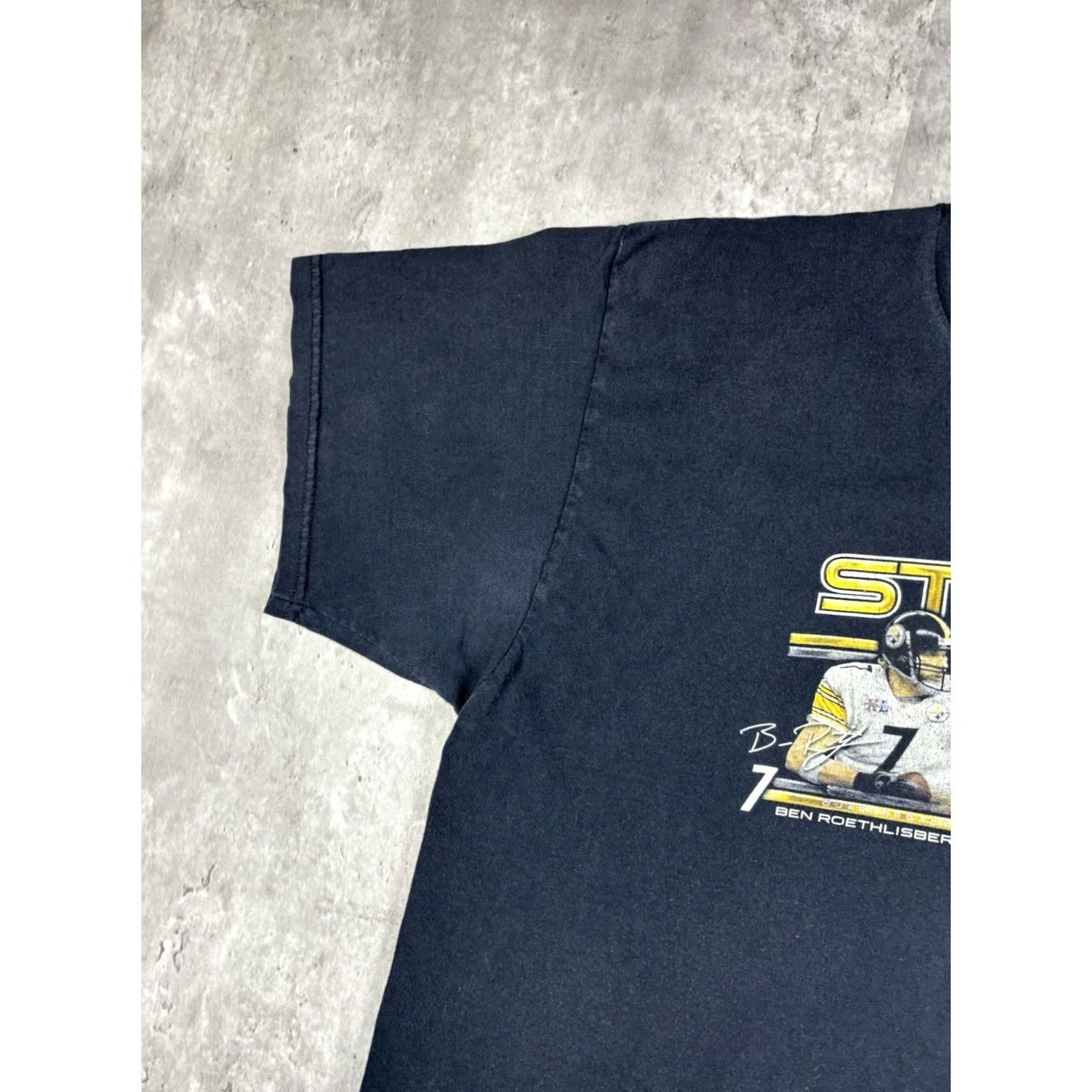 NFL VINTAGE NFL Y2K Steelers Big Ben Hines Ward T Shirt Black XL Men Crew Neck Graphic Print Short Sleeve Cotton Twill Size US XL / EU 56 / 4 - 3 Thumbnail