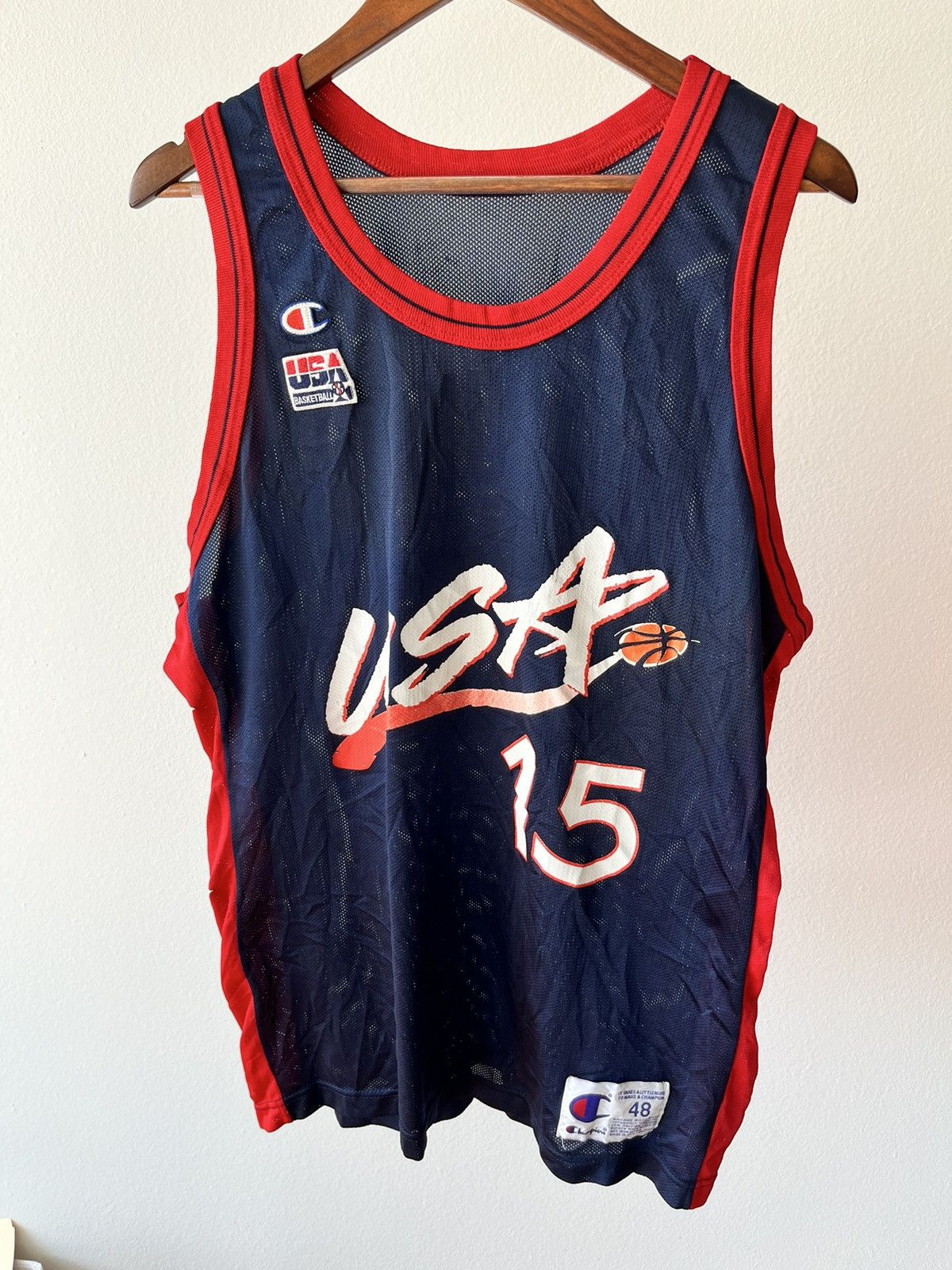 Champion × USA Olympics Hakeem Olajuwon USA Olympic Jersey Size US M / EU 48-50 / 2 - 9 Thumbnail