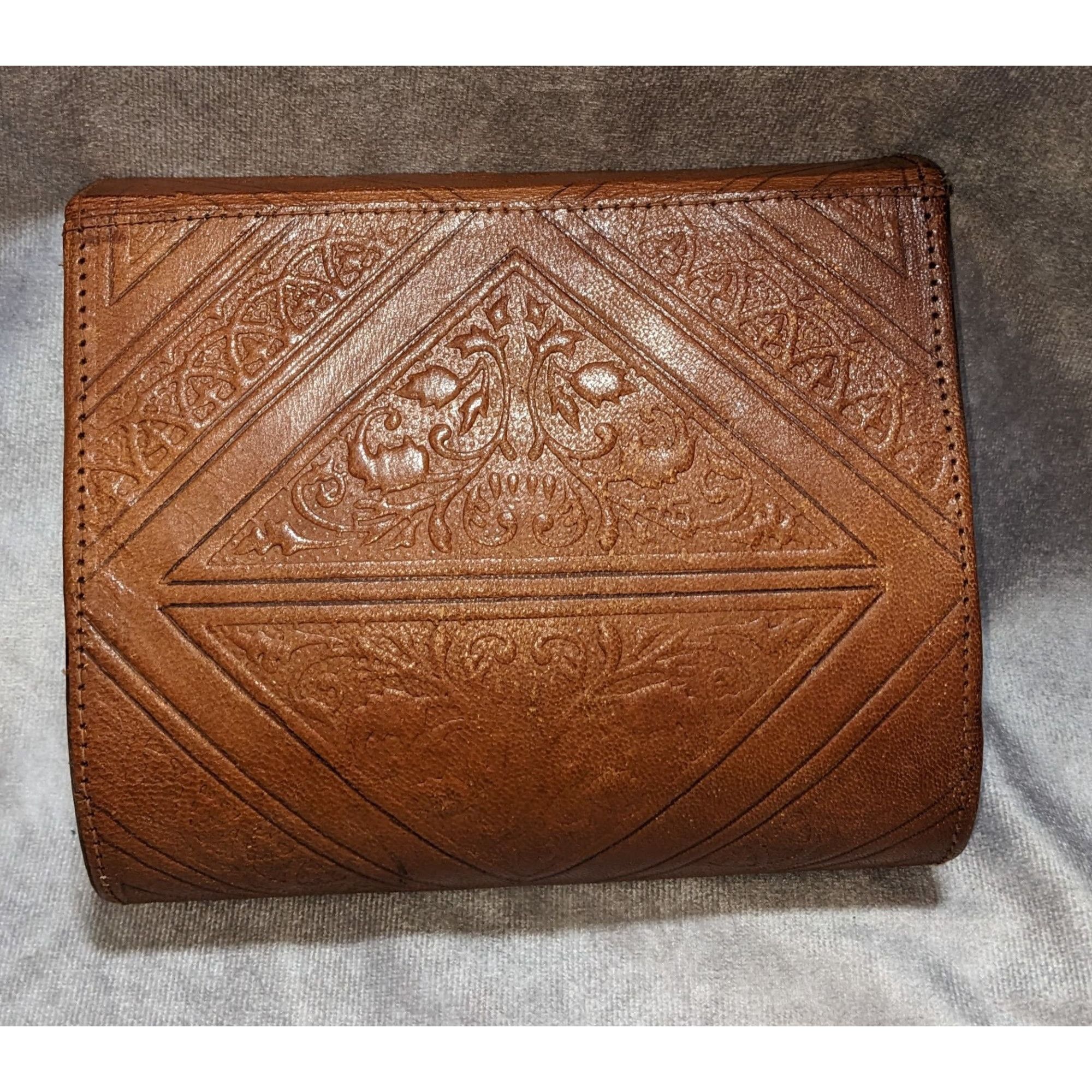 Other Vintage Moroccan Magic Hand-Tooled Leather Crossbody Bag Wit Size ONE SIZE - 2 Thumbnail