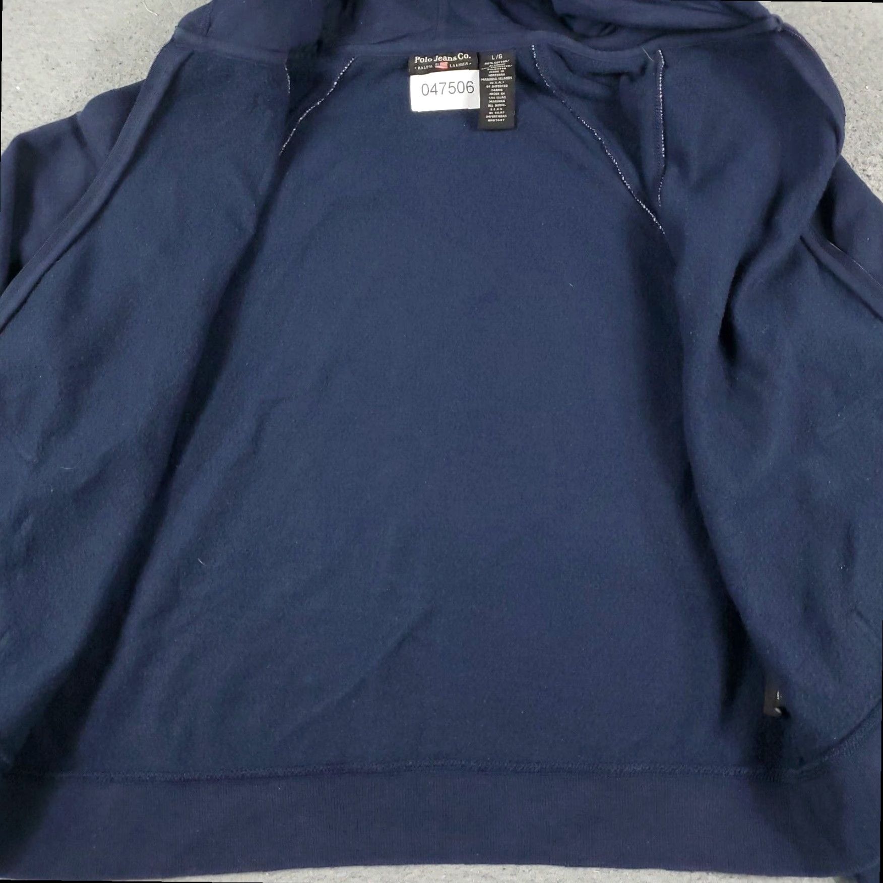 Ralph Lauren Ralph Lauren Womens Large Blue Full Zip Hoodie Sweatshirt Size L / US 10 / IT 46 - 6 Thumbnail
