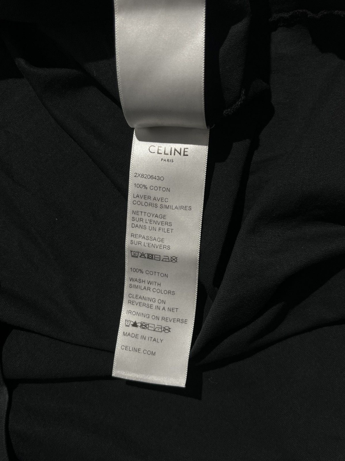 Celine Celine Black Smoke Tie Dye Tee by Hedi Slimane Size US XXL / EU 58 / 5 - 5 Thumbnail