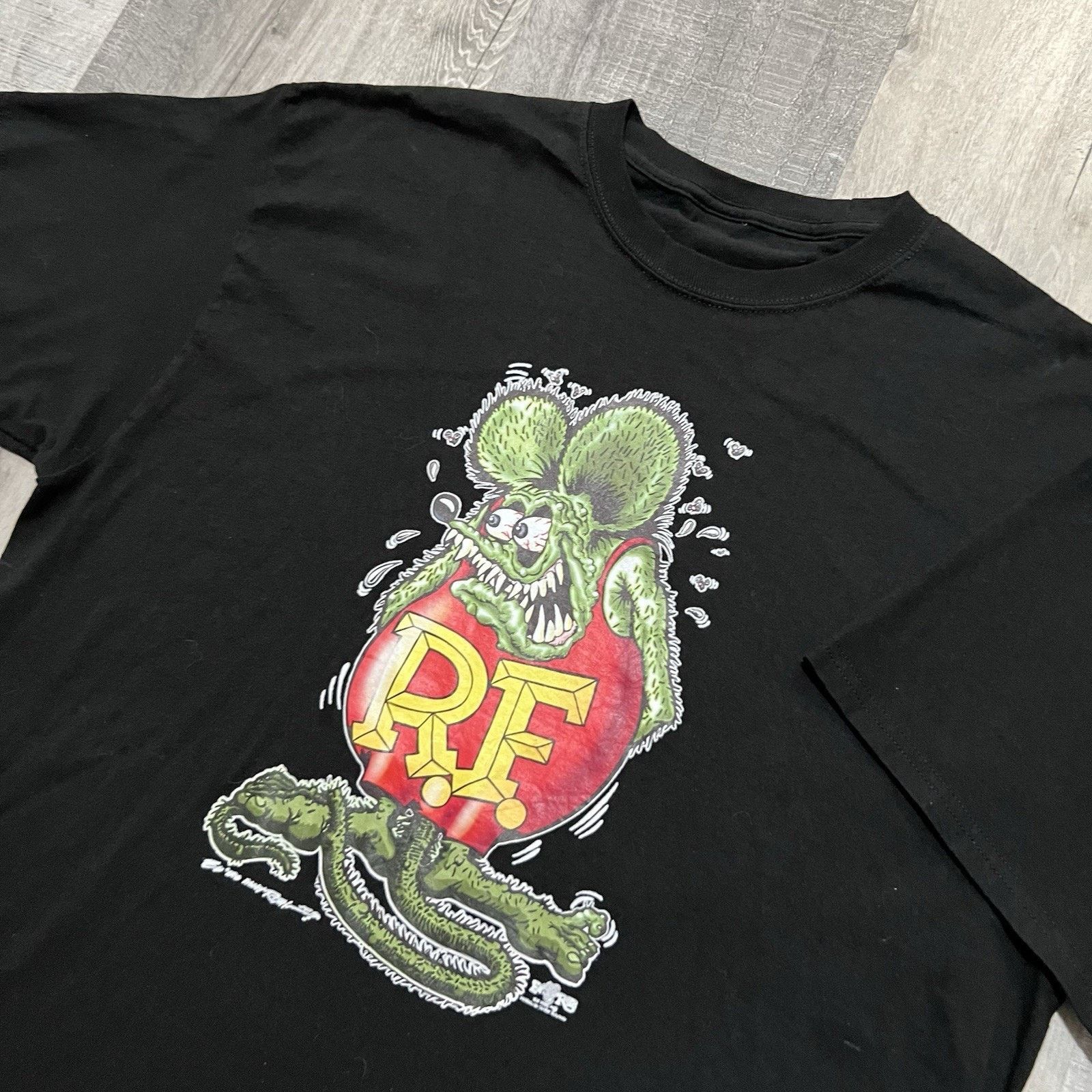 Vintage Ed Big Daddy Roth Rat Fink Black Hot Rod T Shirt Racing Size US XL / EU 56 / 4 - 3 Thumbnail