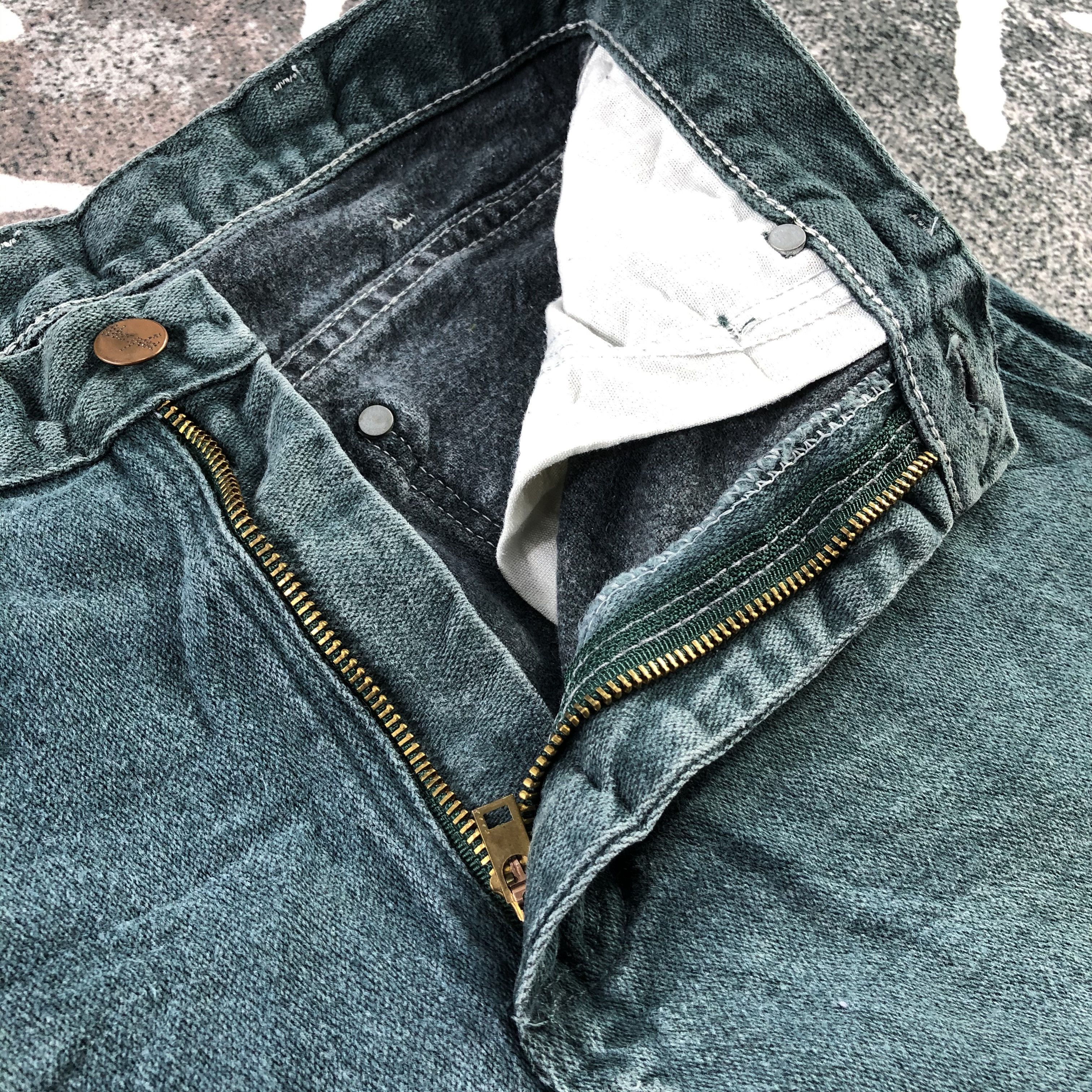 Wrangler Vintage Wrangler Jeans Faded Green Denim KJ1379 Size US 28 / EU 44 - 7 Thumbnail