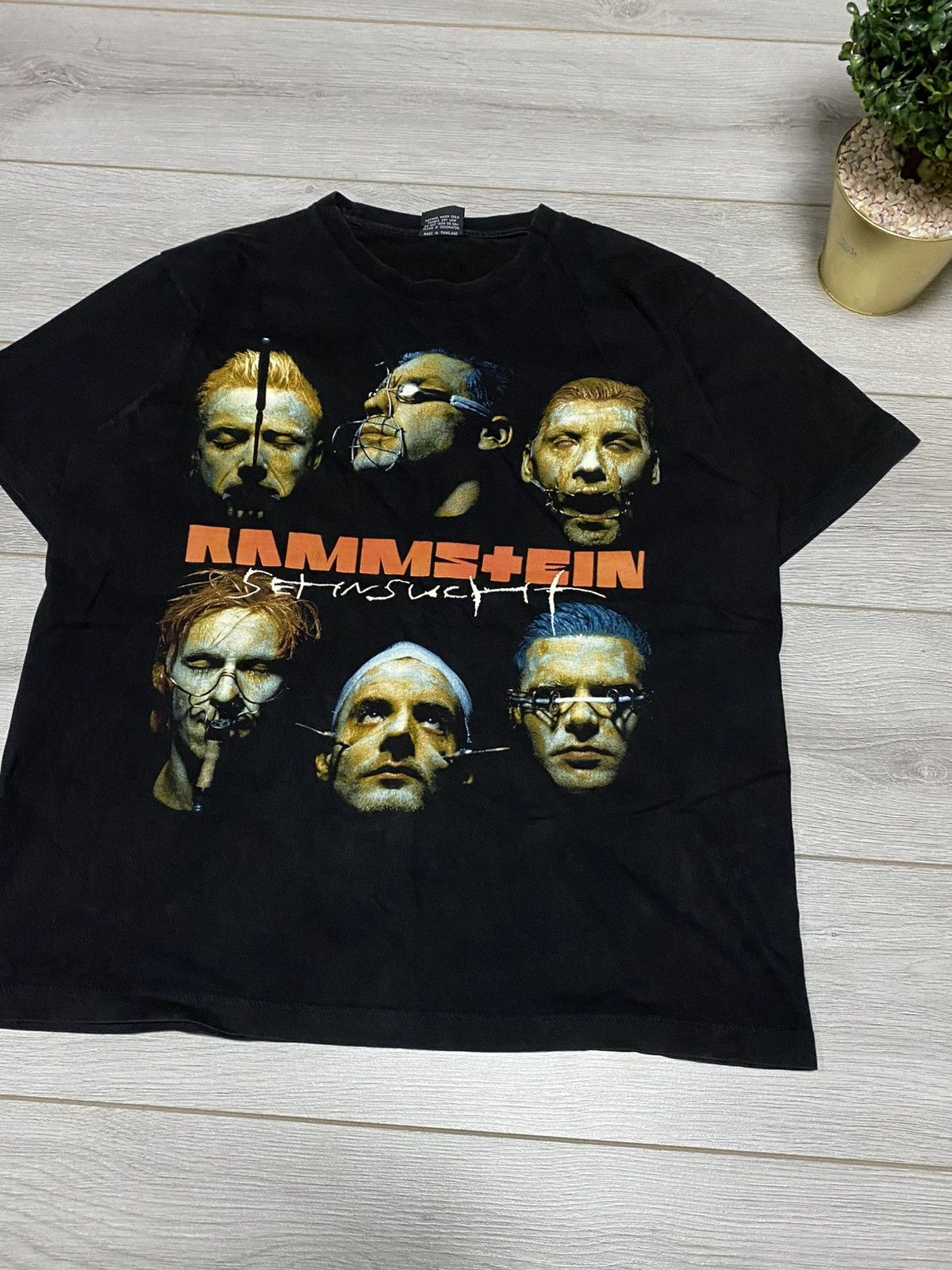 Band Tees Rammstein Sehnsucht tee shirt faces band album vintage Size US L / EU 52-54 / 3 - 6 Thumbnail