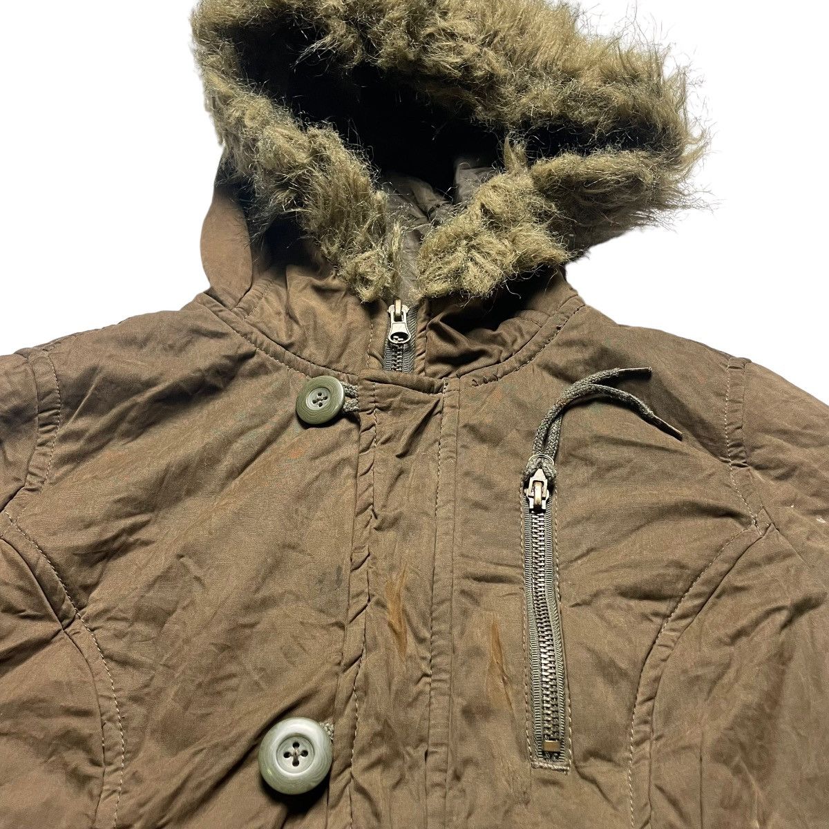 14th Addiction 🇯🇵 BOBSON BUTTON UP ZIPPER FUR SHERPA HOODIE JACKET Size US M / EU 48-50 / 2 - 6 Thumbnail