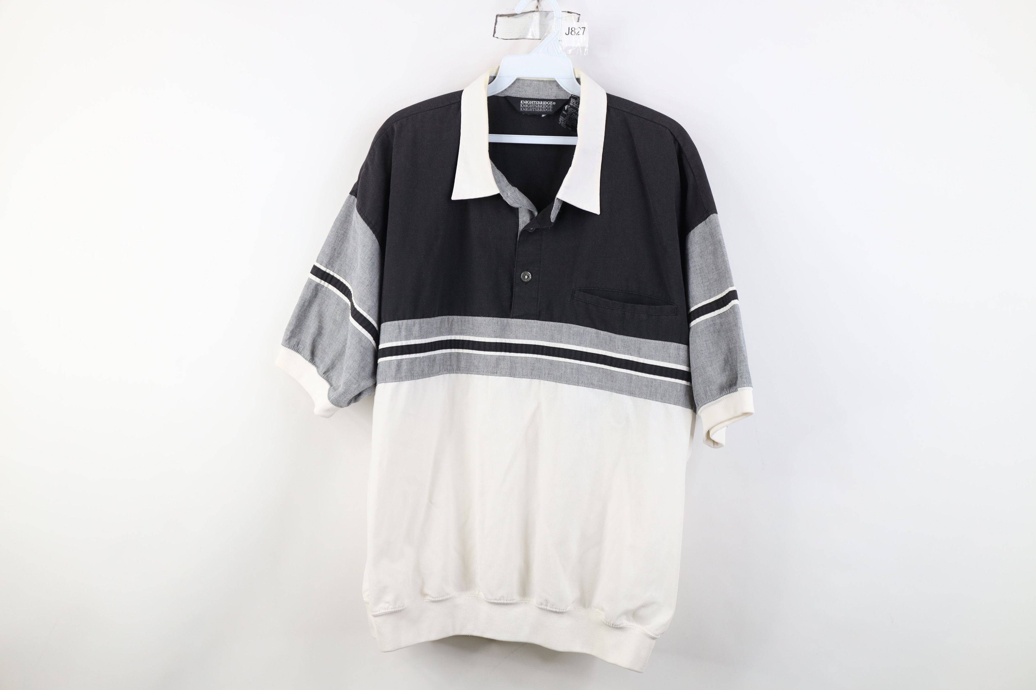 Vintage Vintage 90s Streetwear Block Pullover Polo Shirt Mob Mafia Size US XL / EU 56 / 4 - 1 Thumbnail