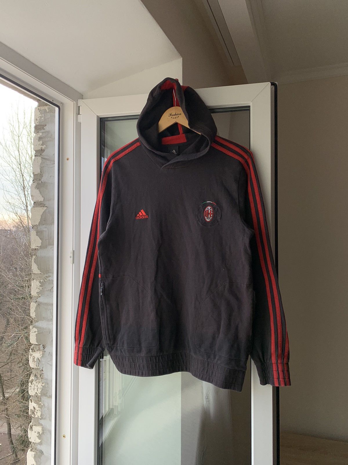 Adidas × Vintage 🔥ADIDAS AC MILAN VINTAGE 00’s BLOKCORE HOODIE TRACK Size US M / EU 48-50 / 2 - 2 Thumbnail