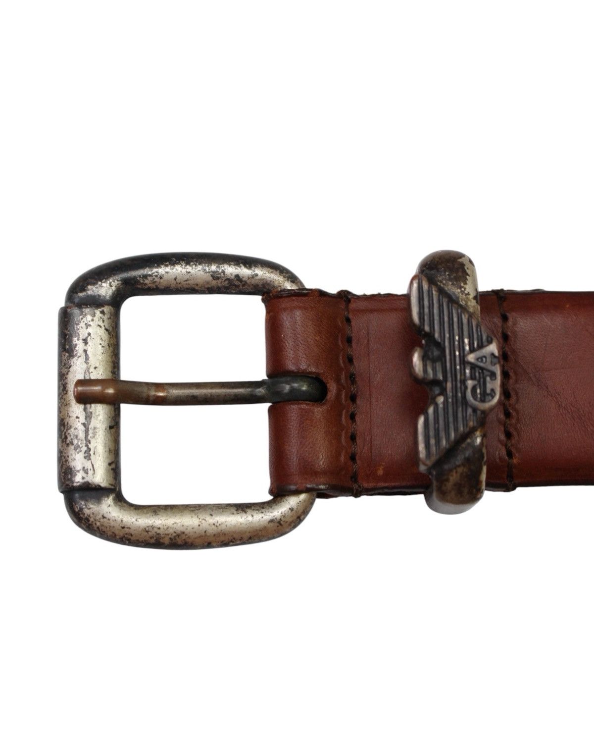 Giorgio Armani 2000s ARMANI JEANS LEATHER BELT Size ONE SIZE - 4 Thumbnail