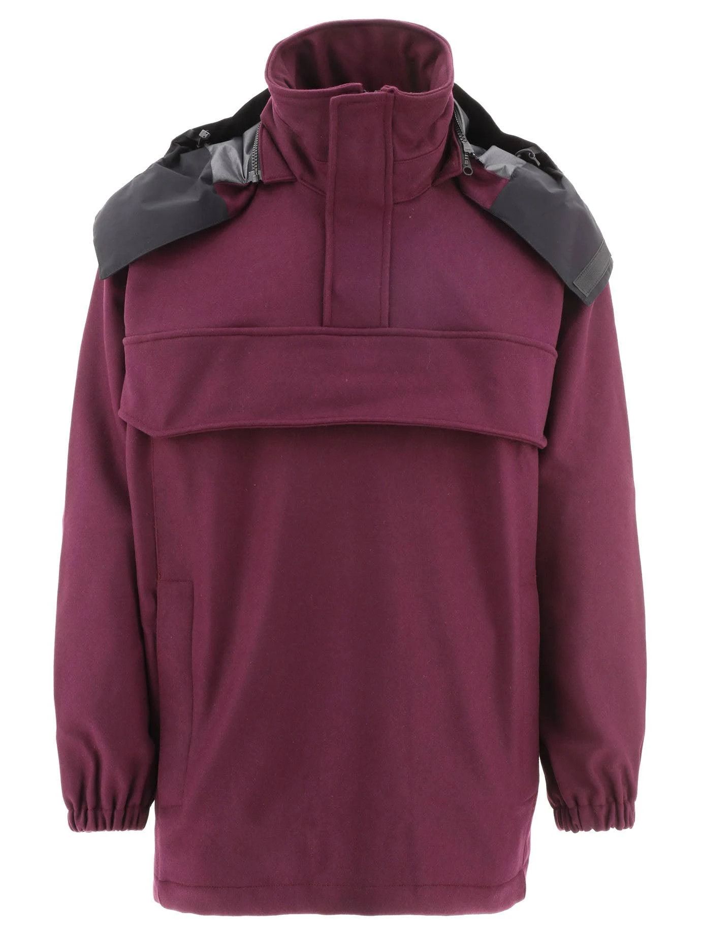 image of Gr10K O1Mle0424 Wool Cloth Smoth Jacket In Burgundy, Men's (Size Medium)