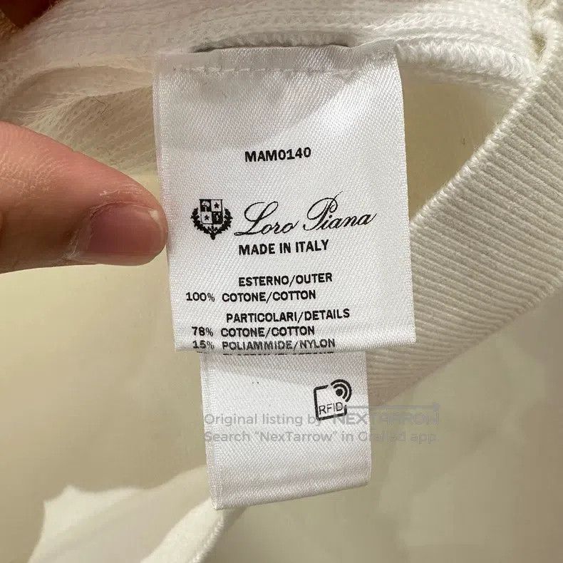 Loro Piana Loro Piana Five-Quarter Sleeve Short Sleeve Polo Size S / US 4 / IT 40 - 4 Thumbnail