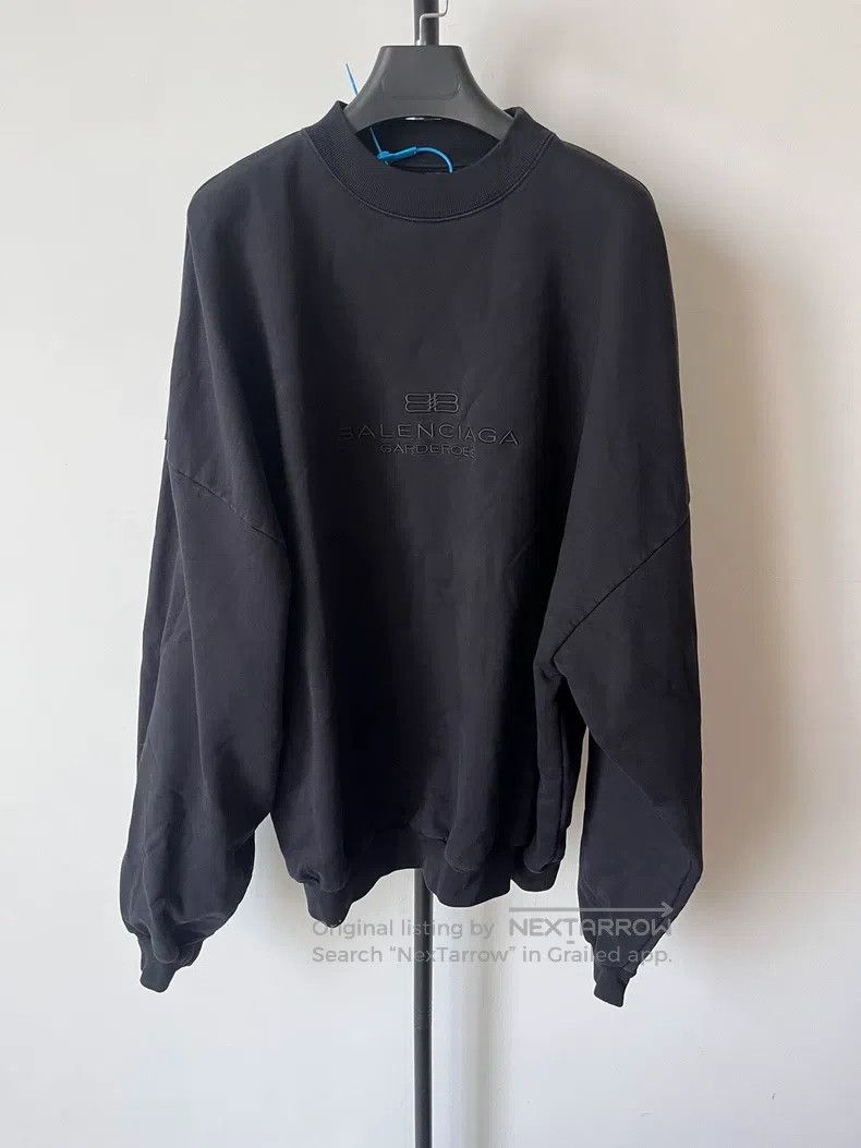 Balenciaga Balenciaga Logo Embroidered Sweatshirt Size US M / EU 48-50 / 2 - 1 Thumbnail
