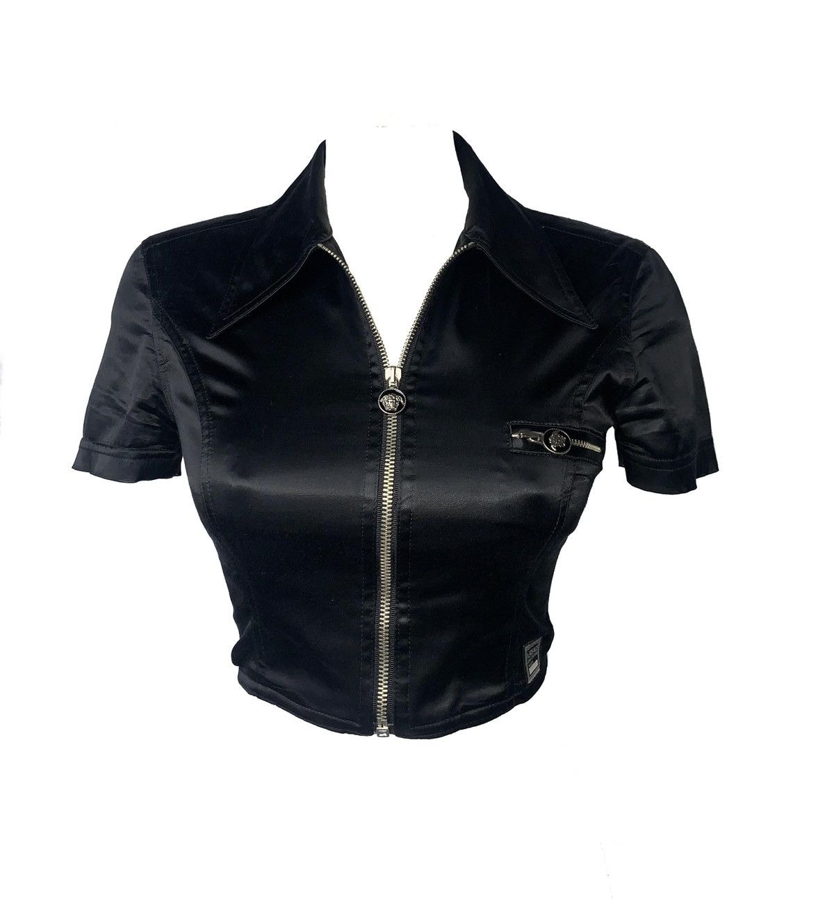 Versace × Versace Jeans Couture Versace Zip Up Crop Size S / US 4 / IT 40 - 1 Thumbnail