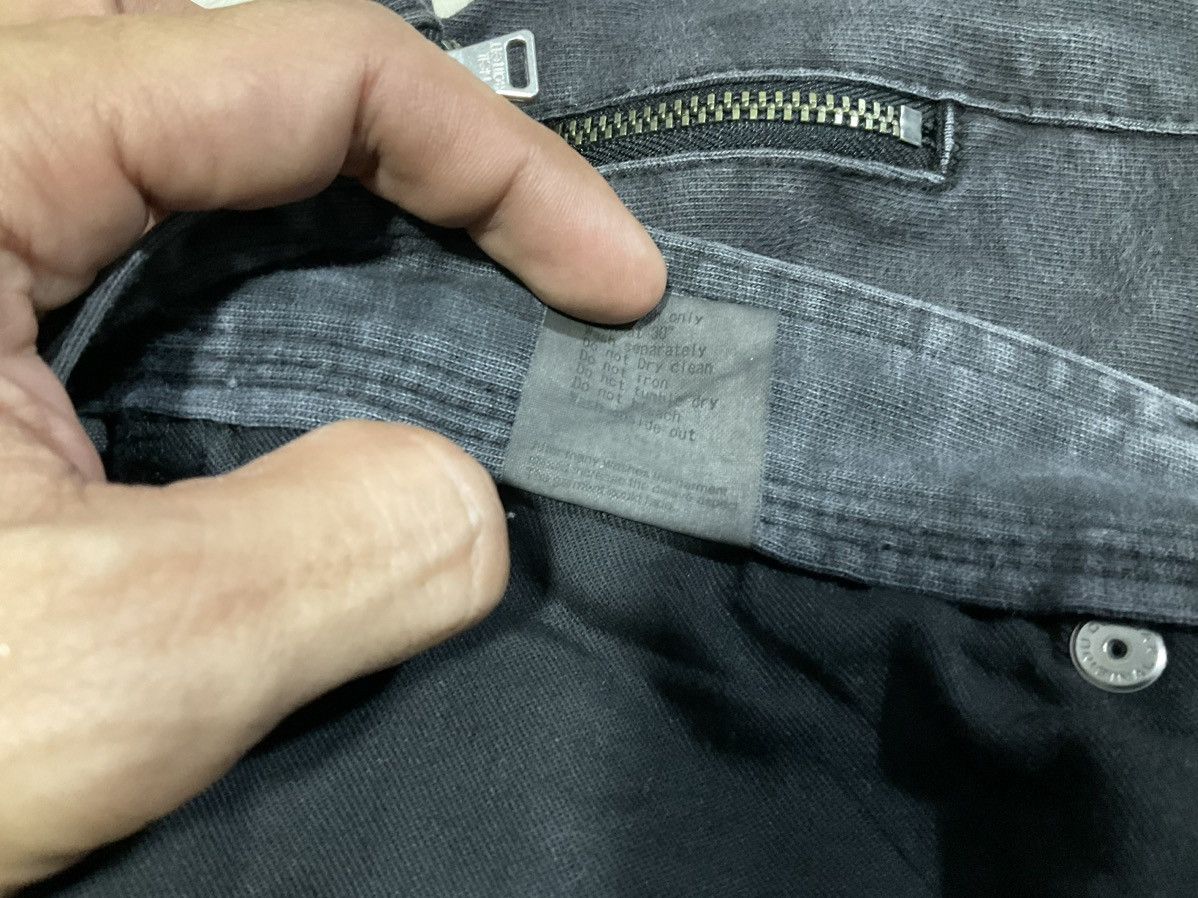 If Six Was Nine × Japanese Brand × Neil Barrett 🔥Archived Neil Barret Black Waxed Denim Zipper Size US 34 / EU 50 - 15 Thumbnail