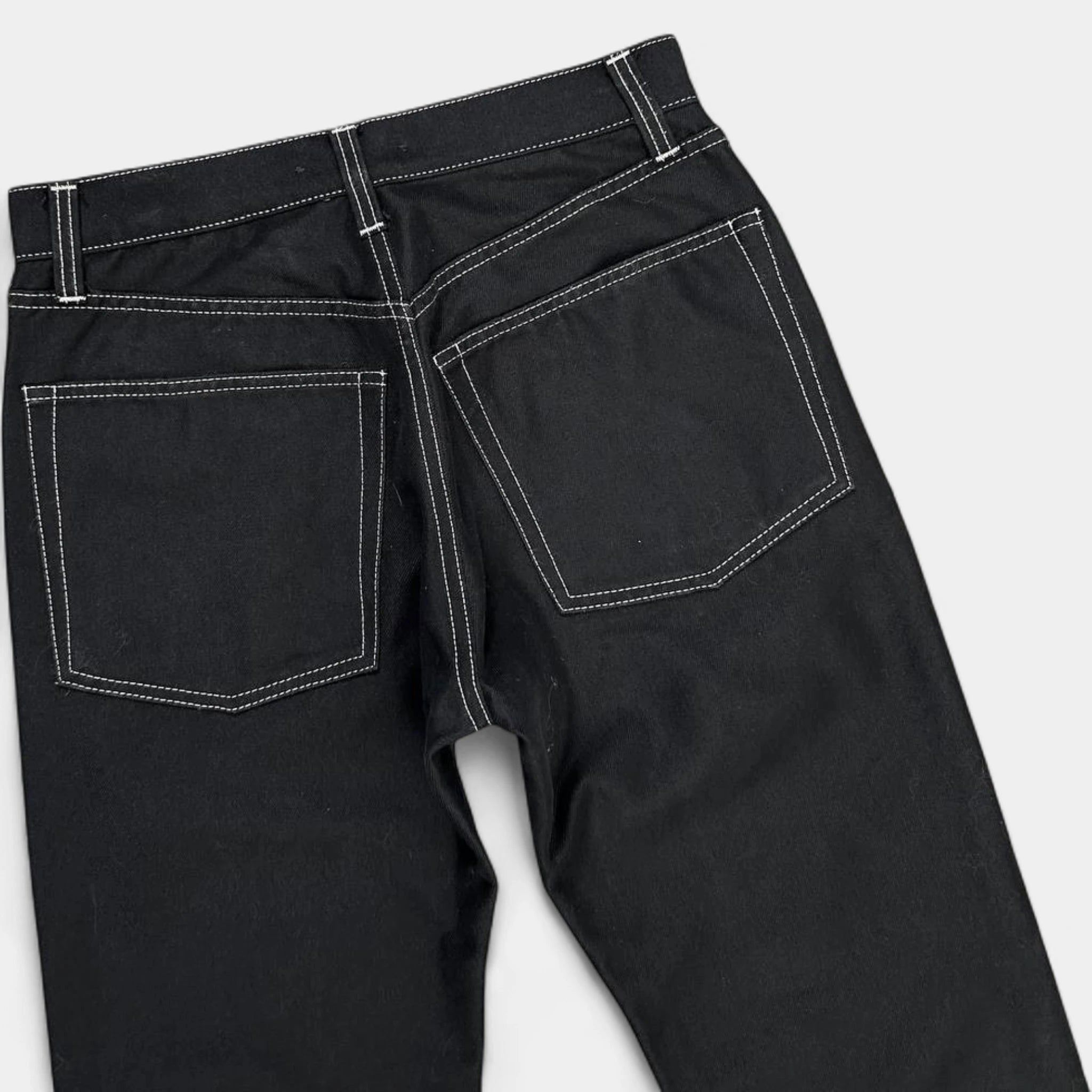 Helmut Lang Helmut Lang 2010s Contrast Stitching Black Pants Size US 30 / EU 46 - 6 Thumbnail