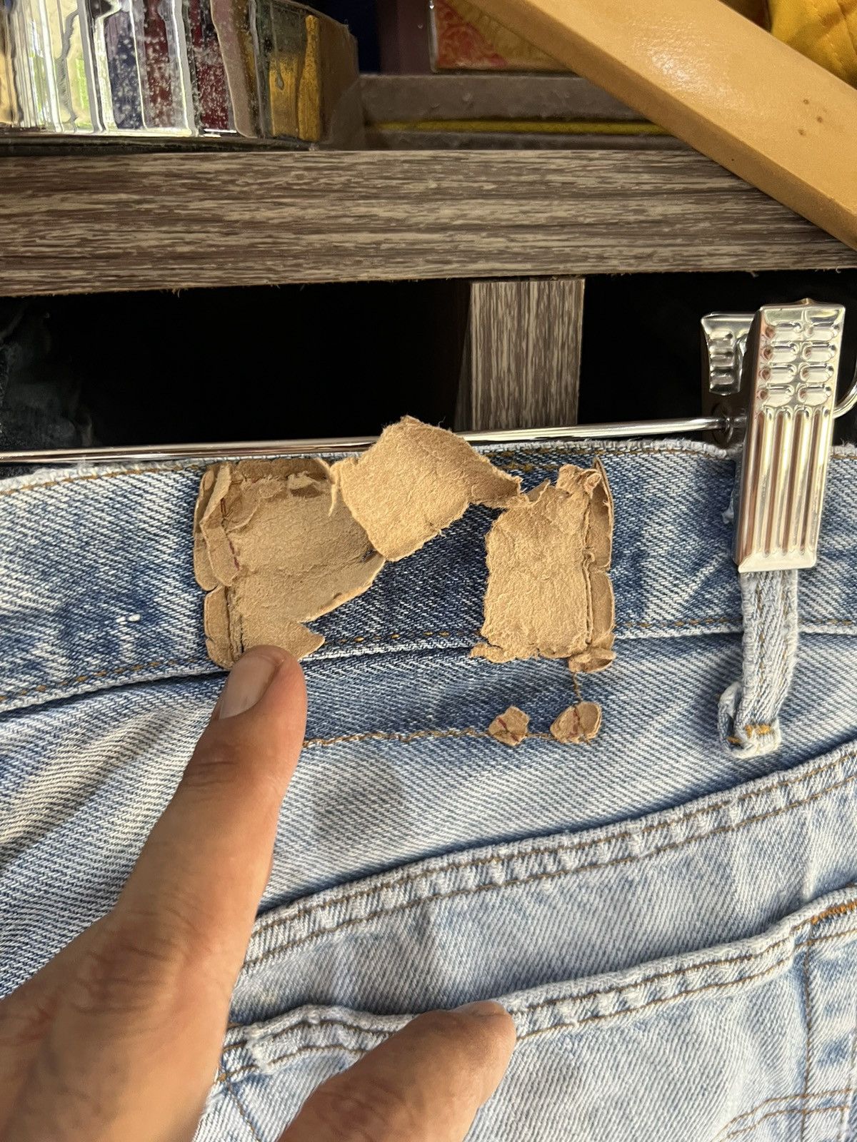 Levi's Vintage Clothing 🔥Vintage Levis 501 Button 532 Distressed Denim Size US 31 - 12 Thumbnail