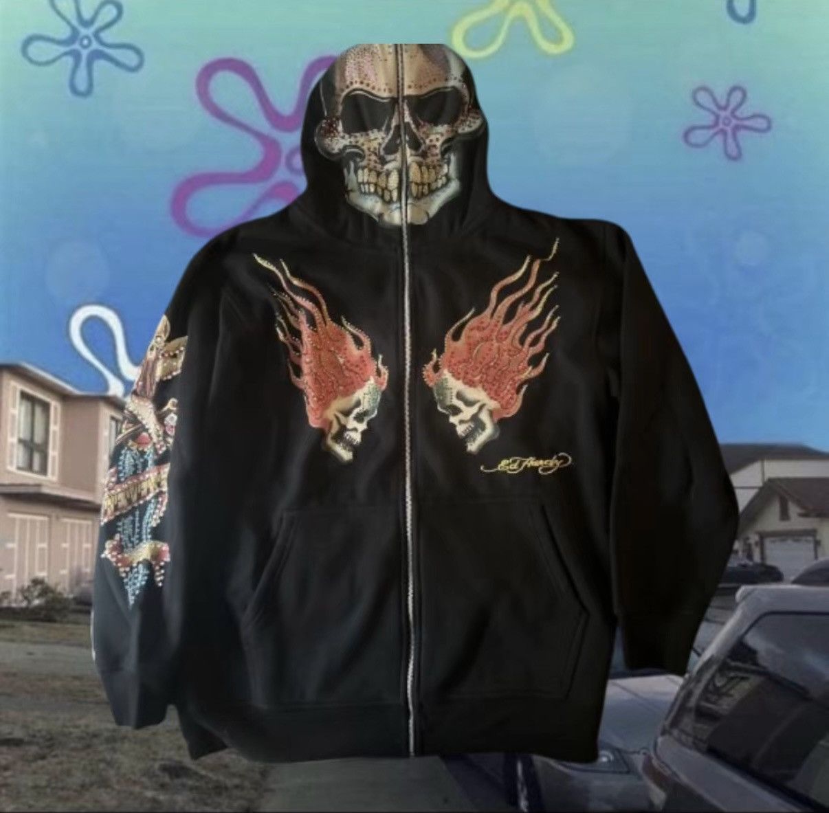 Ed Hardy Vintage Ed Hardy Rhinestone hoodie Size US M / EU 48-50 / 2 - 1 Thumbnail