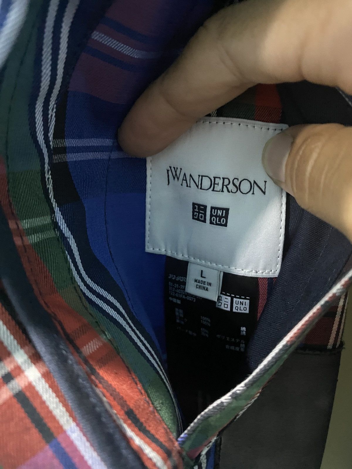 JW Anderson JW Anderson Reversible Trench Coat Navy Blue Tartan Size US L / EU 52-54 / 3 - 9 Thumbnail