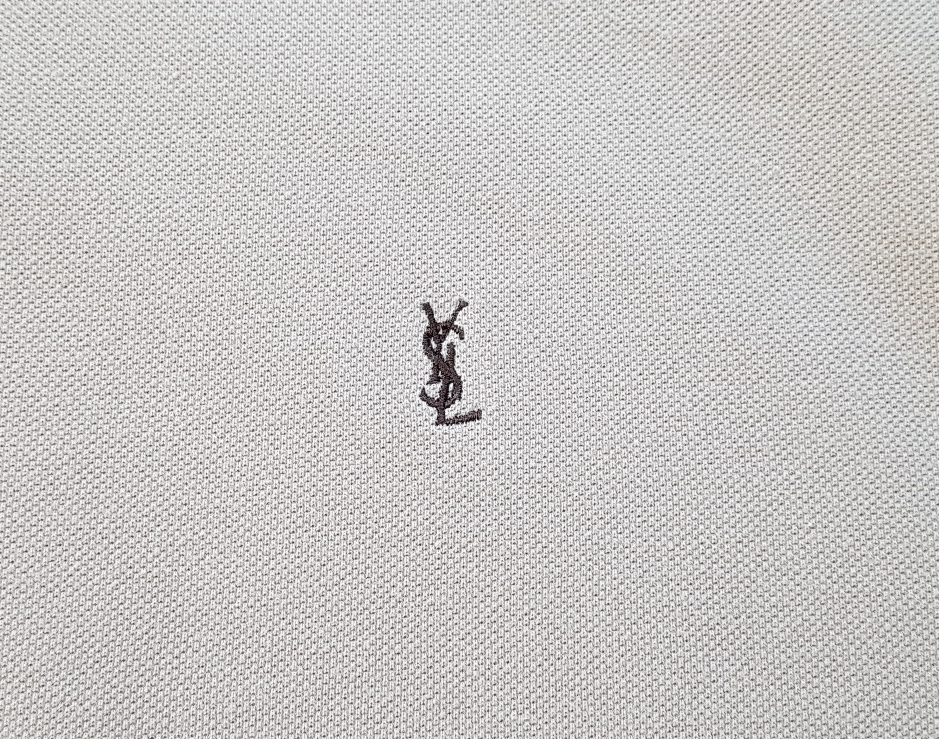 Yves Saint Laurent YSL Vintage Yves Saint Laurent Beige Polo Shirt sz XL Size US XL / EU 56 / 4 - 3 Thumbnail