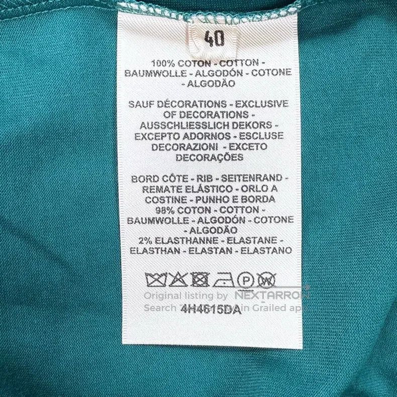 Hermes Hermes 23 Autumn-Winter Turquoise H Embroidered Crewneck C Size S / US 4 / IT 40 - 7 Thumbnail