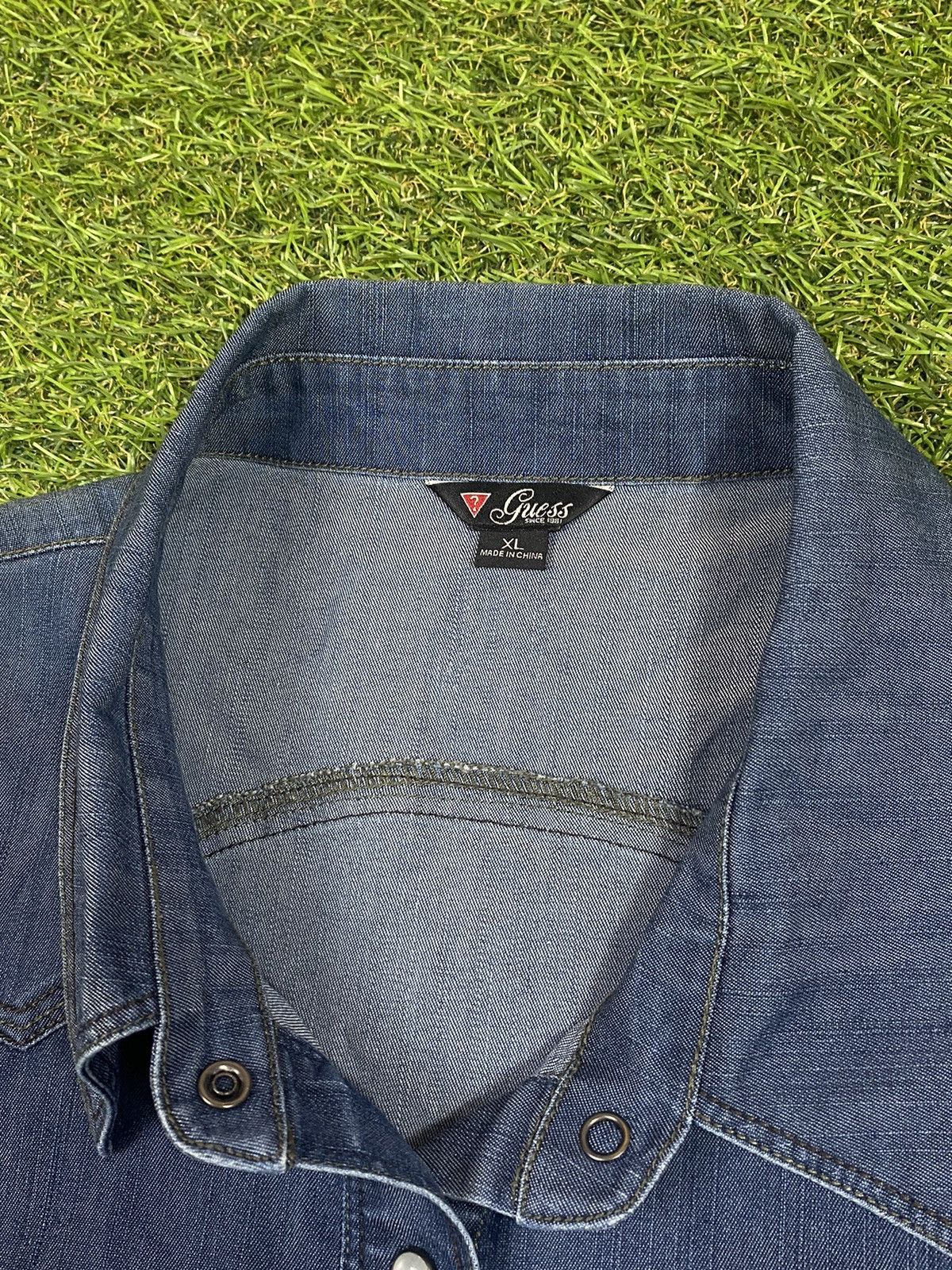 Guess Vintage 90s Guess denim vest jeans Japanese style size XL Size XL / US 12-14 / IT 48-50 - 5 Thumbnail