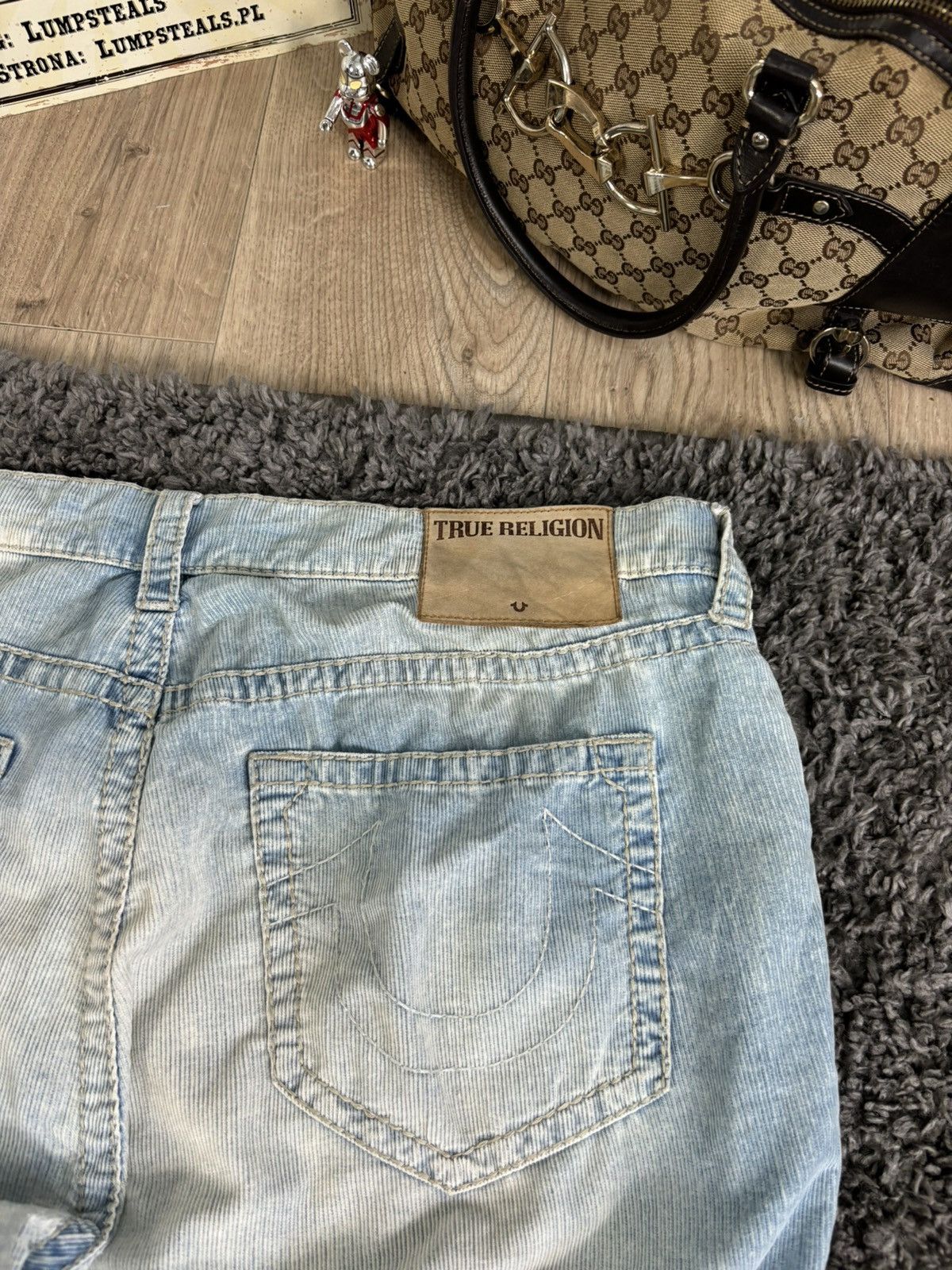 Japanese Brand × True Religion × Vintage Y2K True Religion Shorts Denim Chief Keef Style Rap USA Size US 38 / EU 54 - 4 Thumbnail