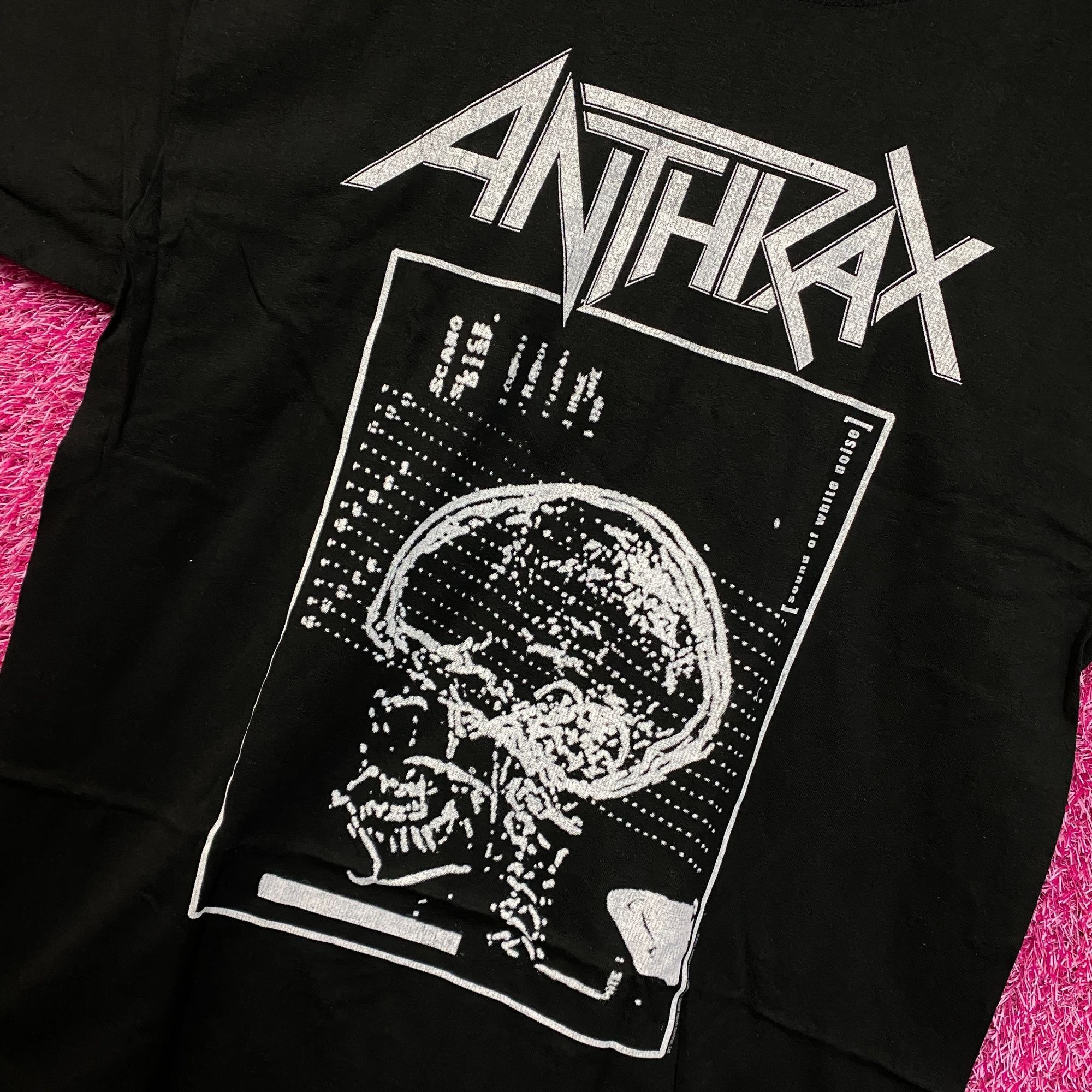 Band Tees Anthrax Sound of White Noise Album Thrash Metal Band Tee lar Size US L / EU 52-54 / 3 - 4 Thumbnail