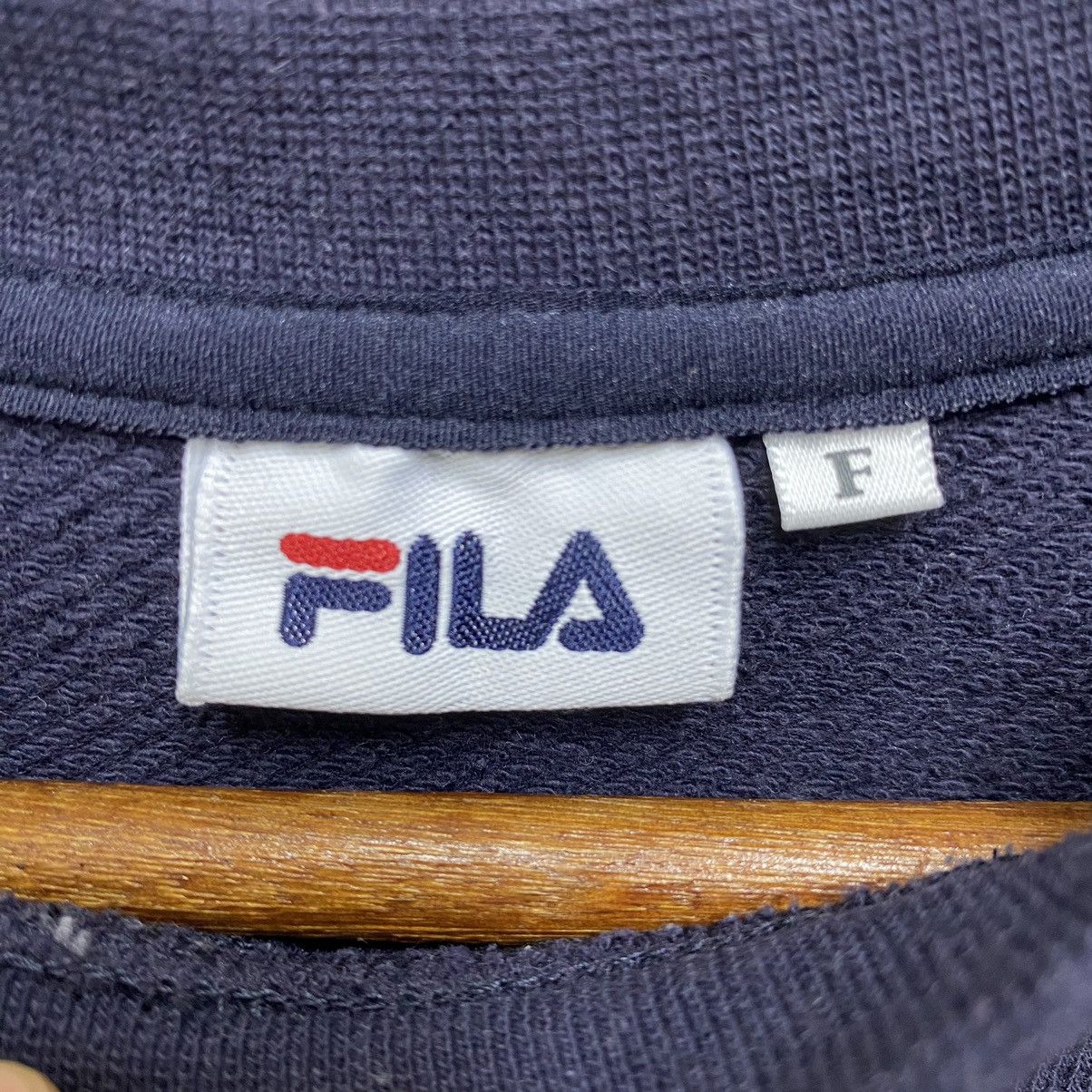 Fila Fila Sweatshirt Jumper Spellout Dark Blue Free Size Fits M Size US L / EU 52-54 / 3 - 8 Thumbnail