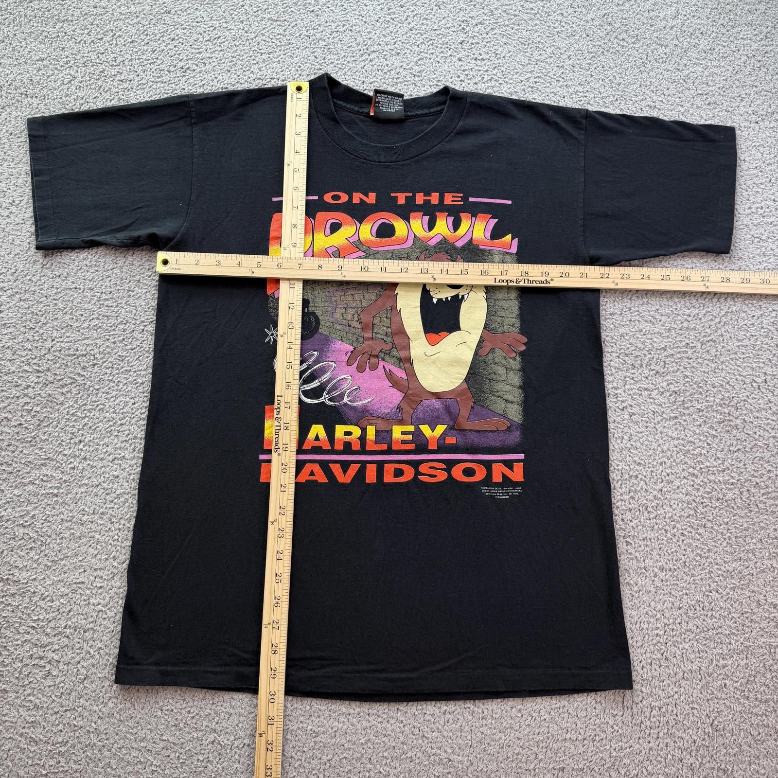 Harley Davidson Vintage 92 Harley Davidson Tasmanian Devil T Shirt Black XL Size US XL / EU 56 / 4 - 3 Thumbnail
