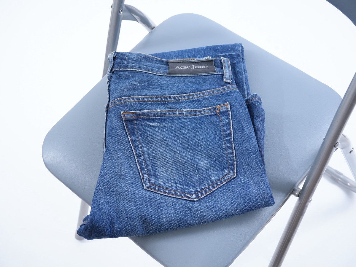 Acne Studios ACNE Jeans Denim Mic PUNCH Leather Patch W30 Size US 33 - 1 Thumbnail