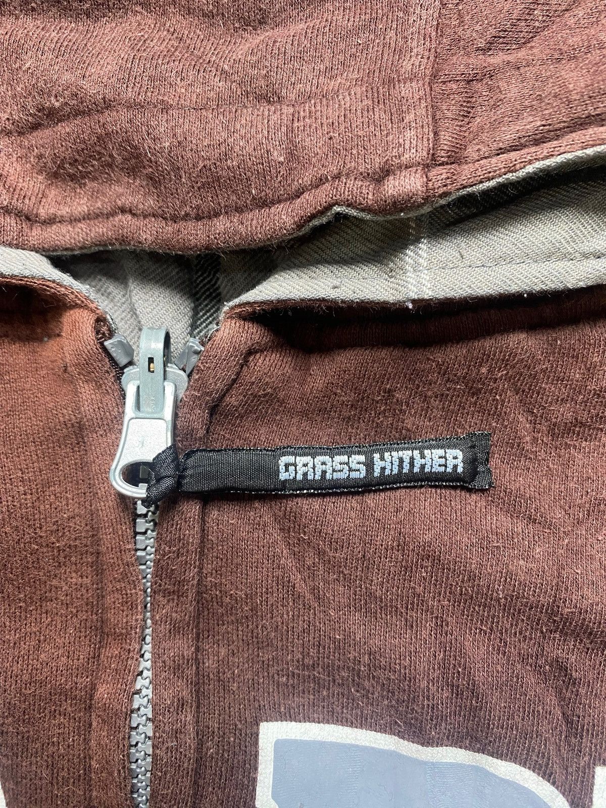 Vintage VINTAGE GRASS HITHER MARK HOODIE ZIPPER HIPHOP PUNK Y2K Size US L / EU 52-54 / 3 - 9 Thumbnail