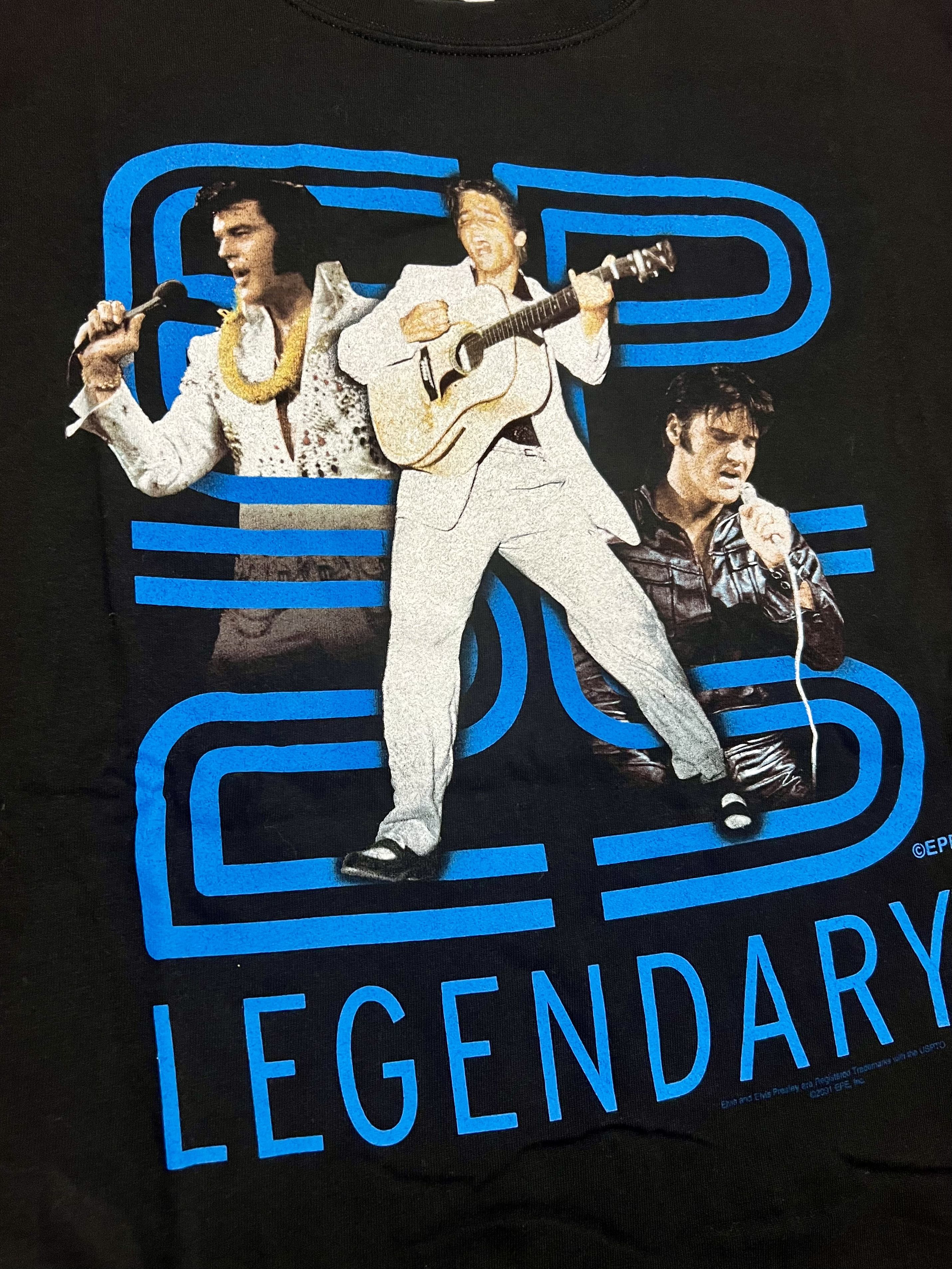 Gildan Elvis Presley "Legendary EP25" Y2K Vintage Graphic T-Shirt Size US XL / EU 56 / 4 - 2 Thumbnail