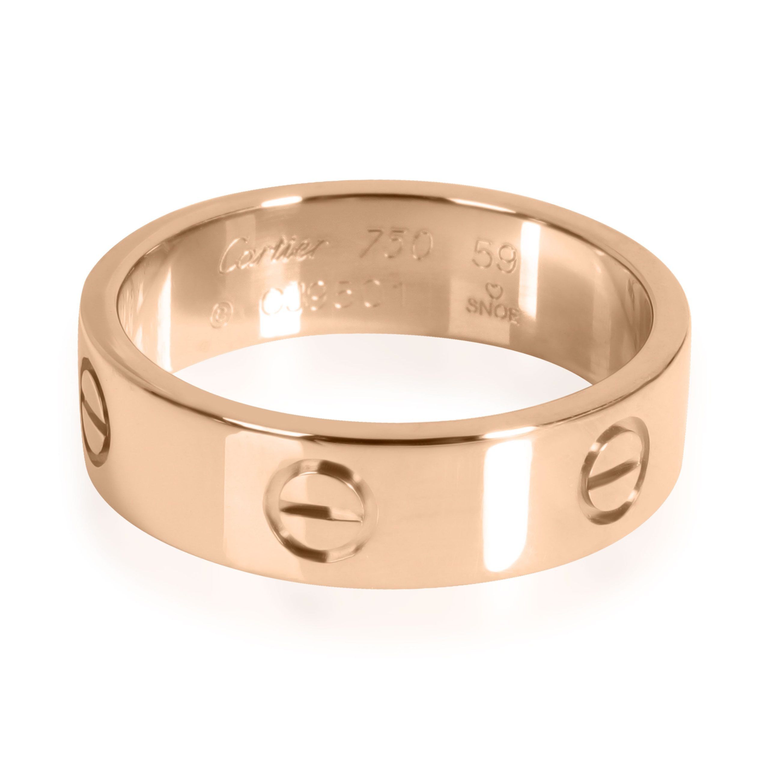 image of Cartier Love Band In 18K Rose Gold, Women's