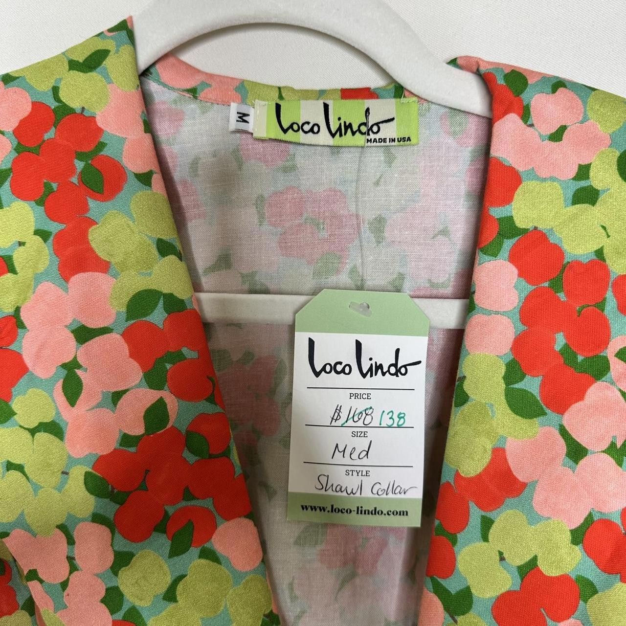 Designer × Vintage Loco Lindo 1950s-Inspired Floral Midi Dress Size Medium NWT Size M / US 6-8 / IT 42-44 - 4 Thumbnail