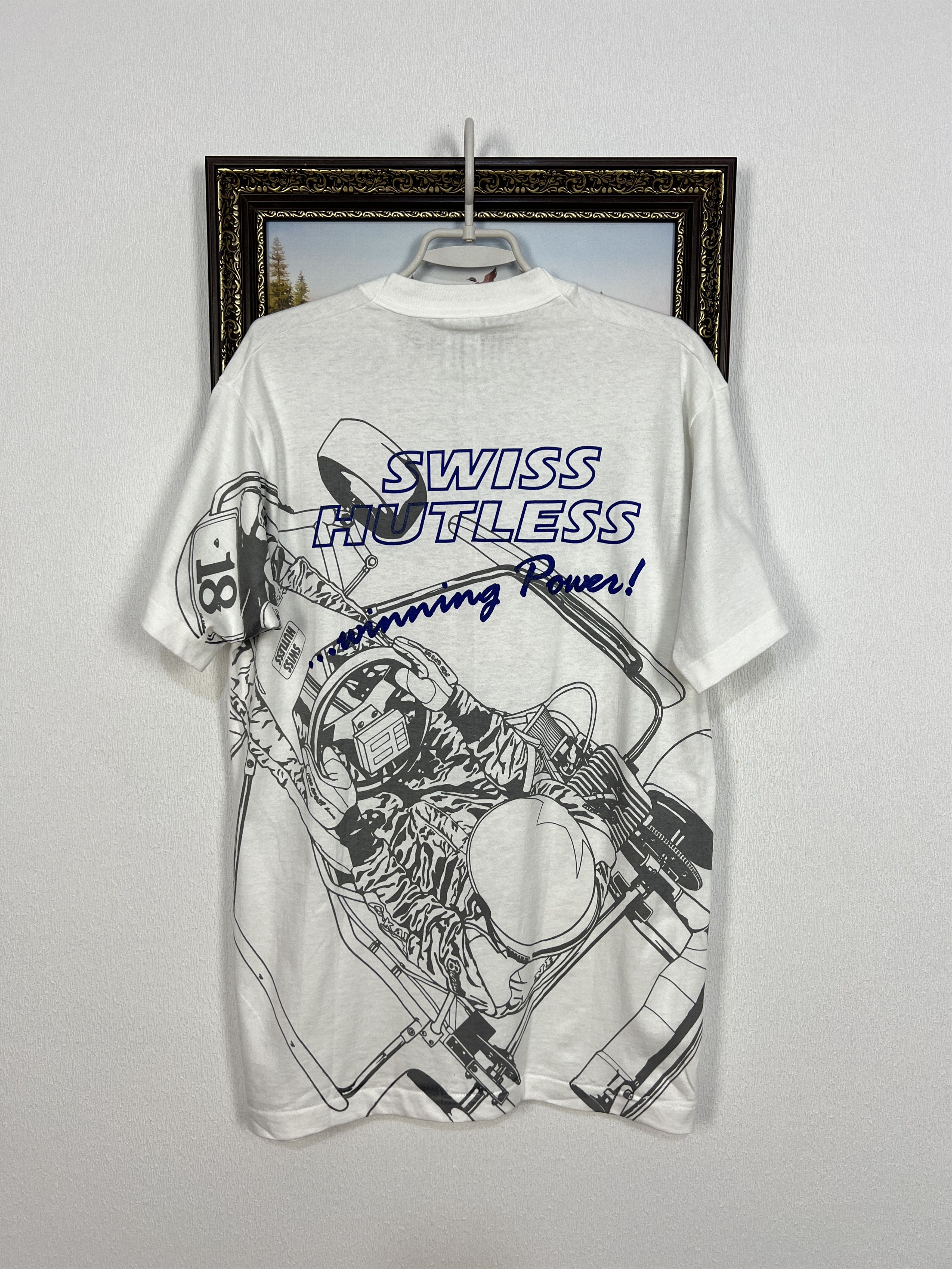Vintage Vintage World European Champion Racing All Over Tee Shirt Size US L / EU 52-54 / 3 - 14 Thumbnail