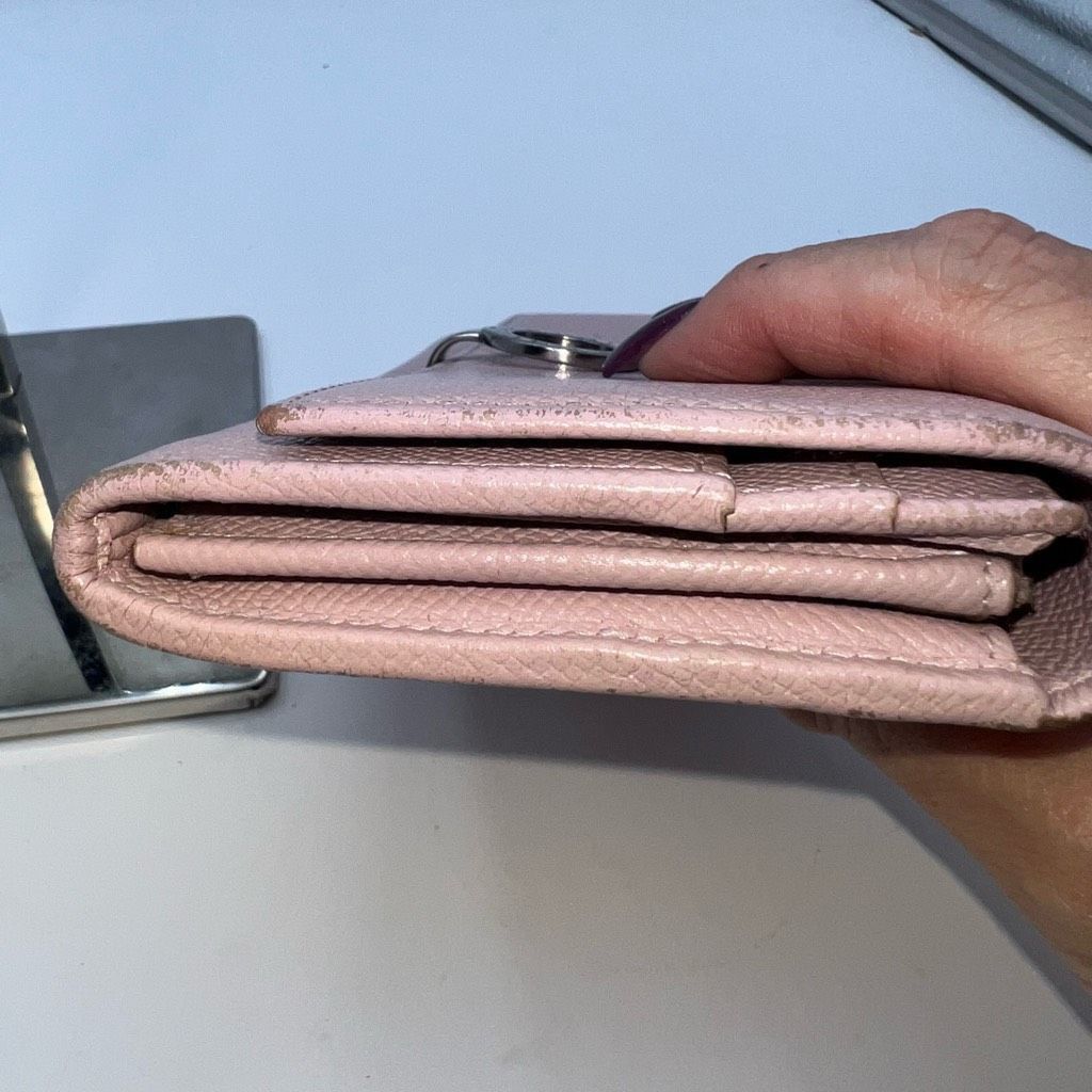 Bvlgari Bvlgari Clip Closure Long Blush Leather Wallet Size ONE SIZE - 4 Thumbnail