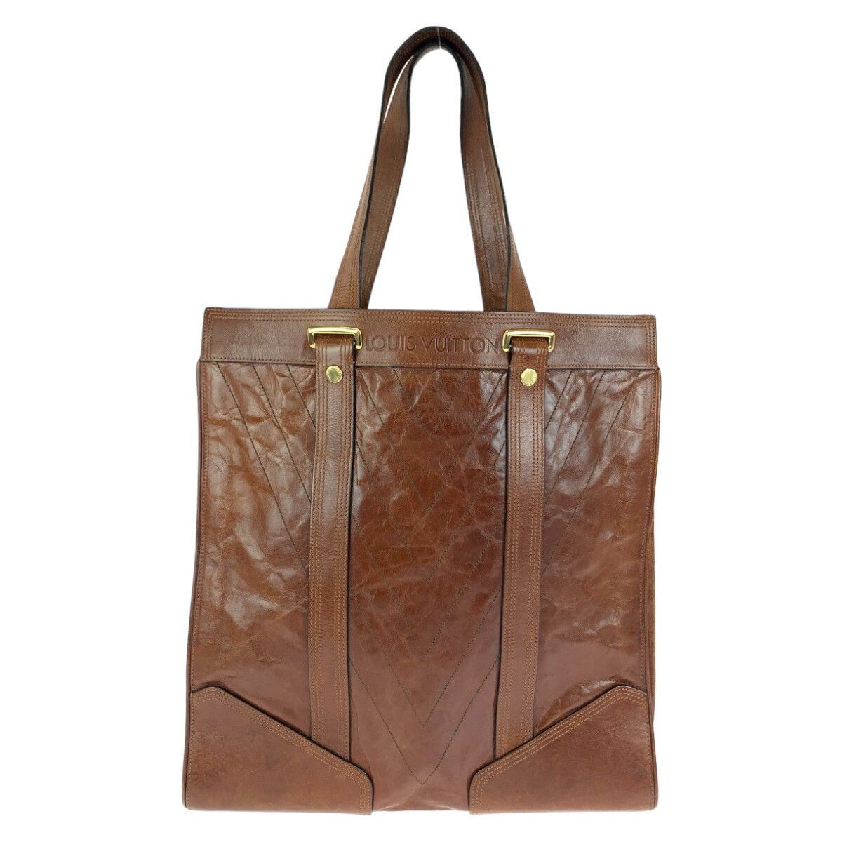 Louis Vuitton Louis Vuitton Cuir Sohana Tote Bag Leather Tote Bag M95361 in Brown, Women's